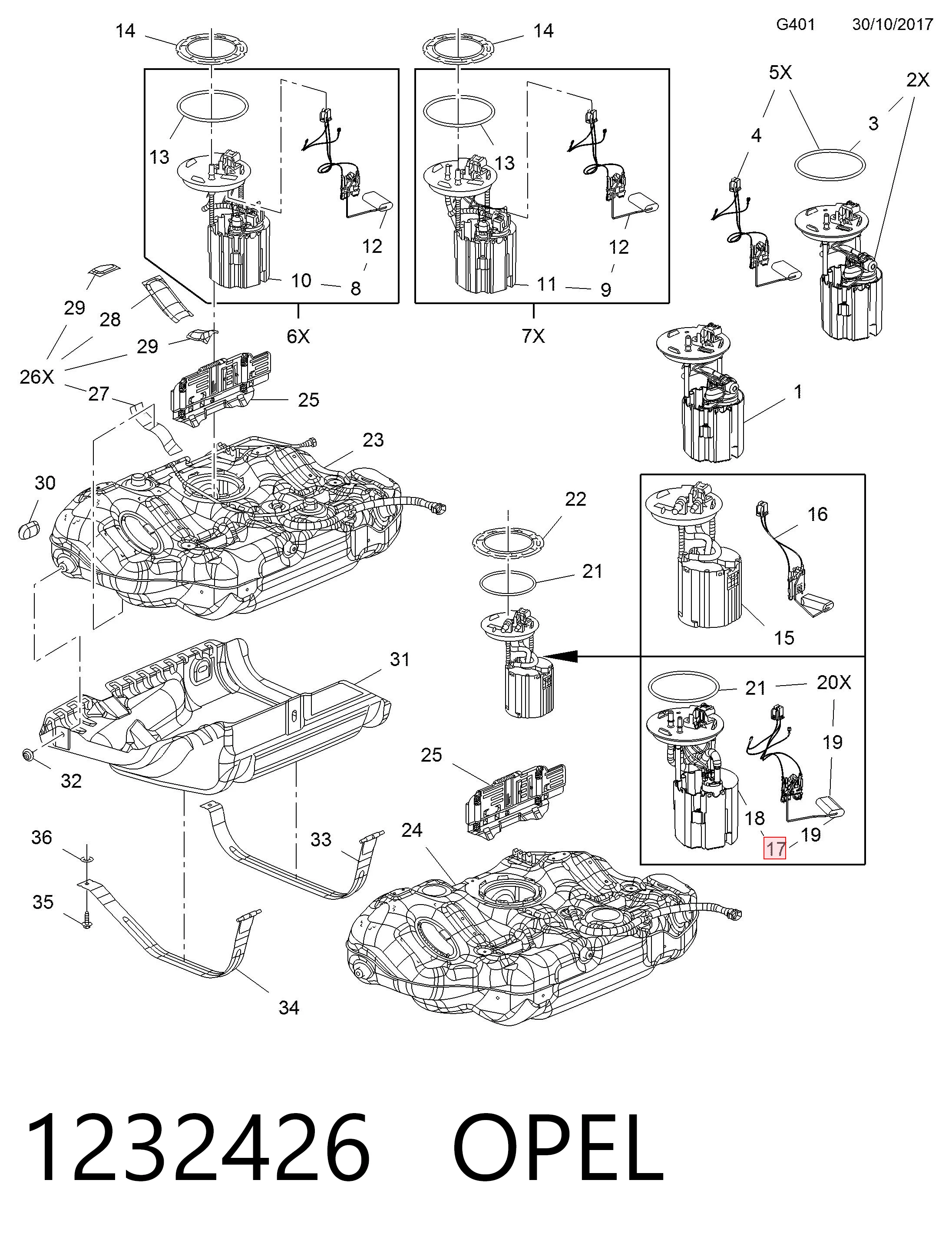 Модуль бензонасоса Magneti Marelli 313011313288 цена, от 145.23 USD