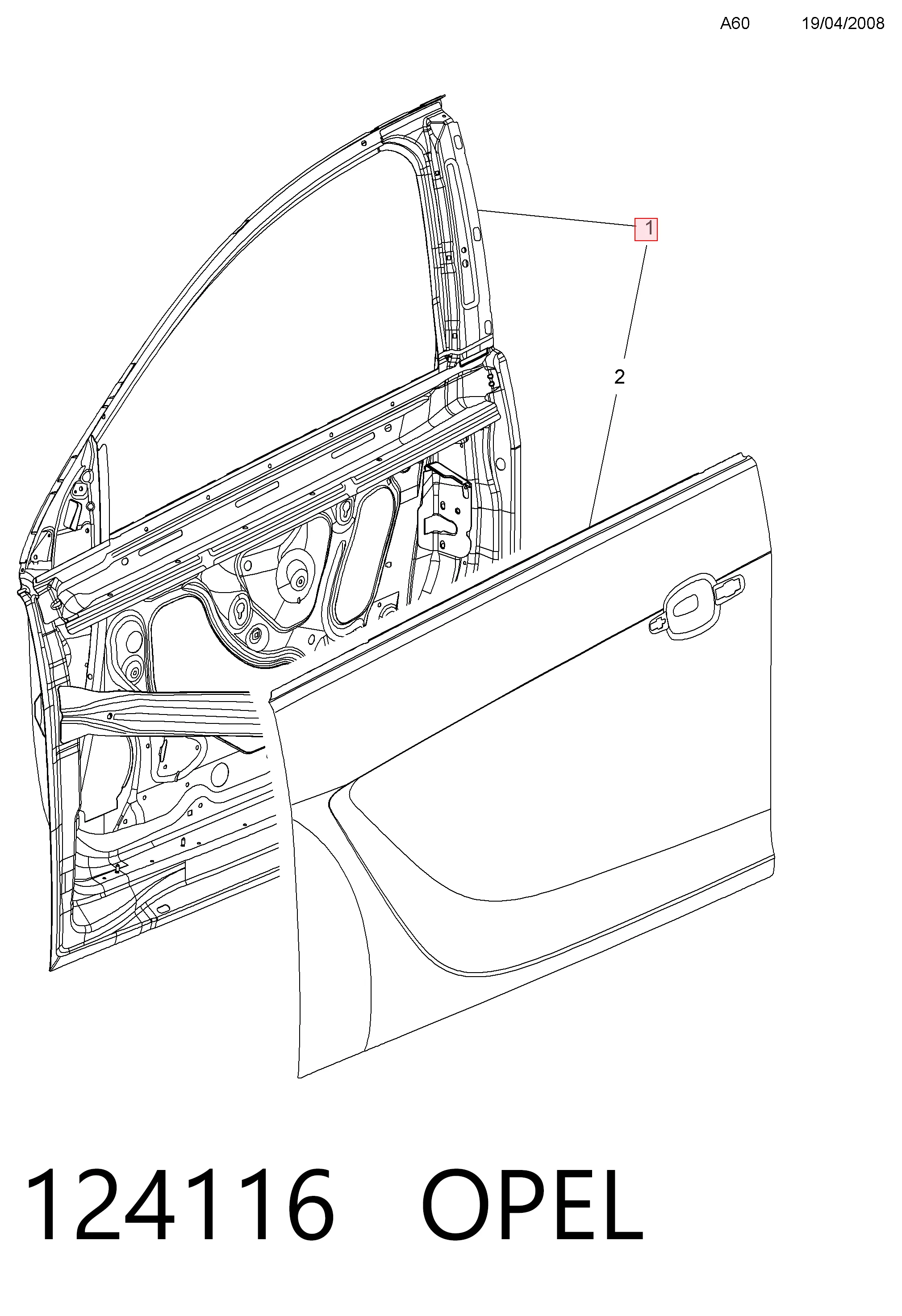 22796395 General Motors Водительская дверь