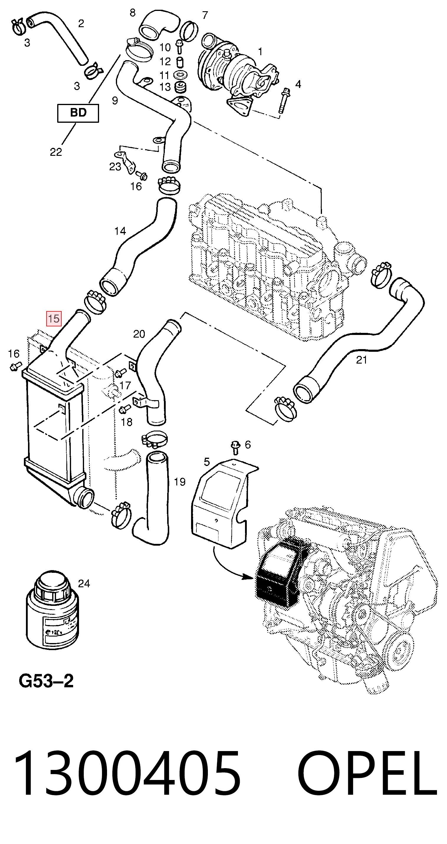 Система охлаждения наддувочного воздуха General Motors 9129353 цена, от 50.67 USD