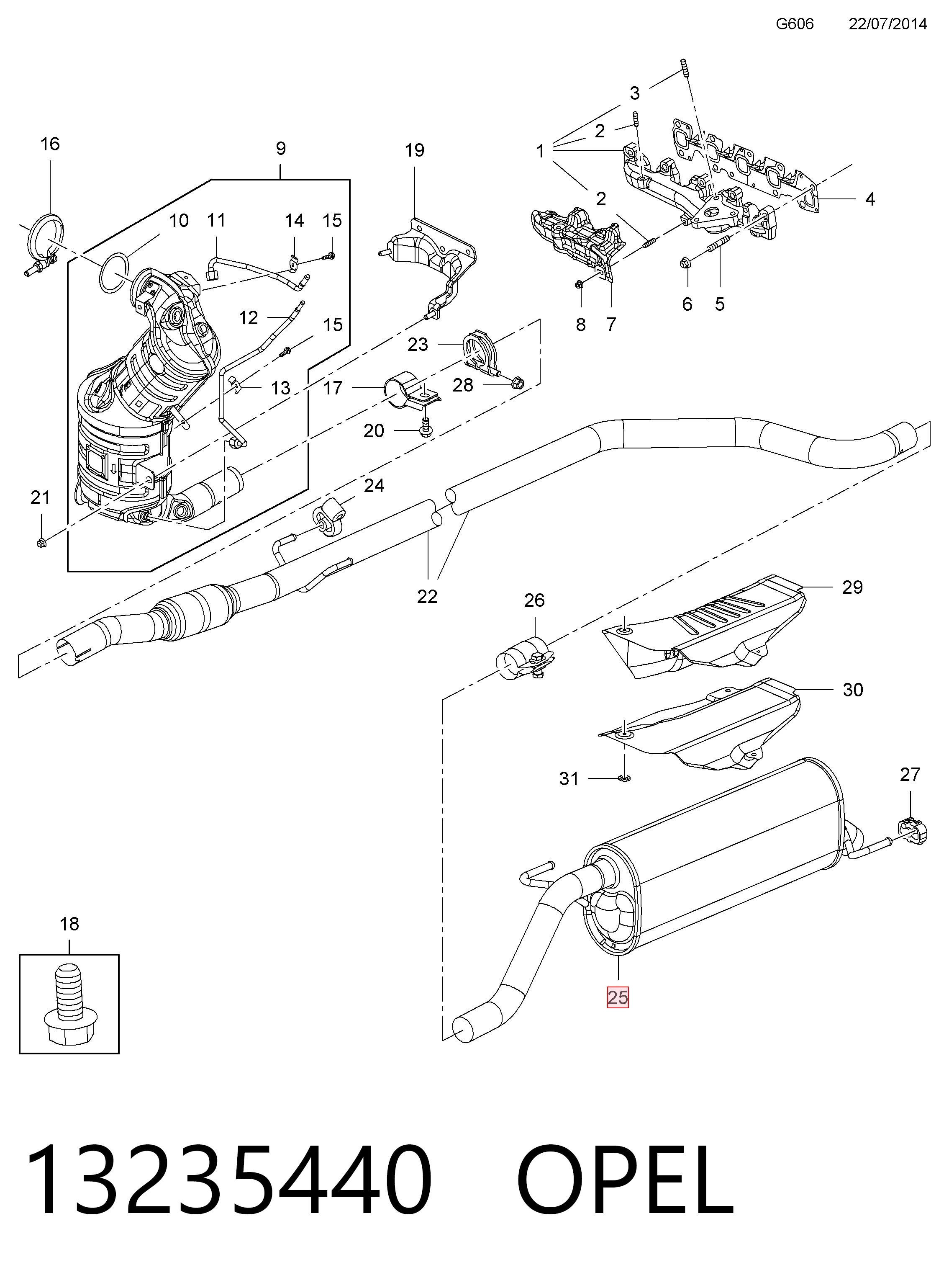 BS185181 Bosal Выхлопная труба