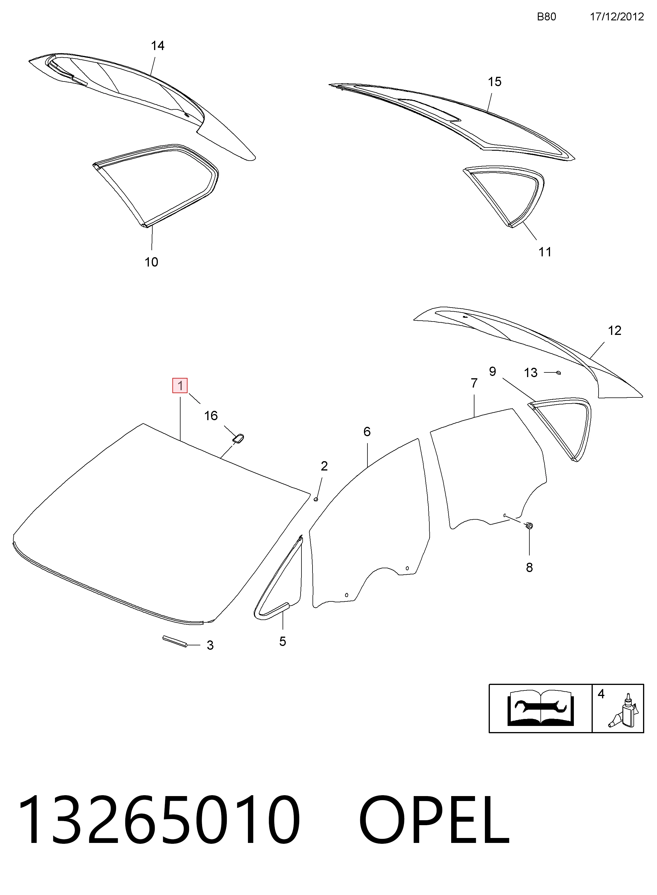 ST407112 Nordglass Автостекло