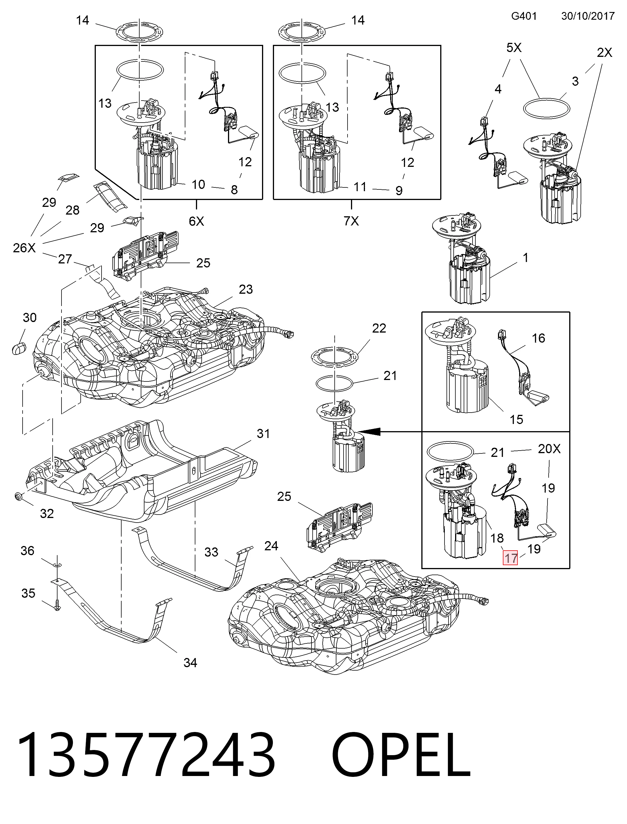 Купить 313011313288 Magneti Marelli Модуль топливного насоса