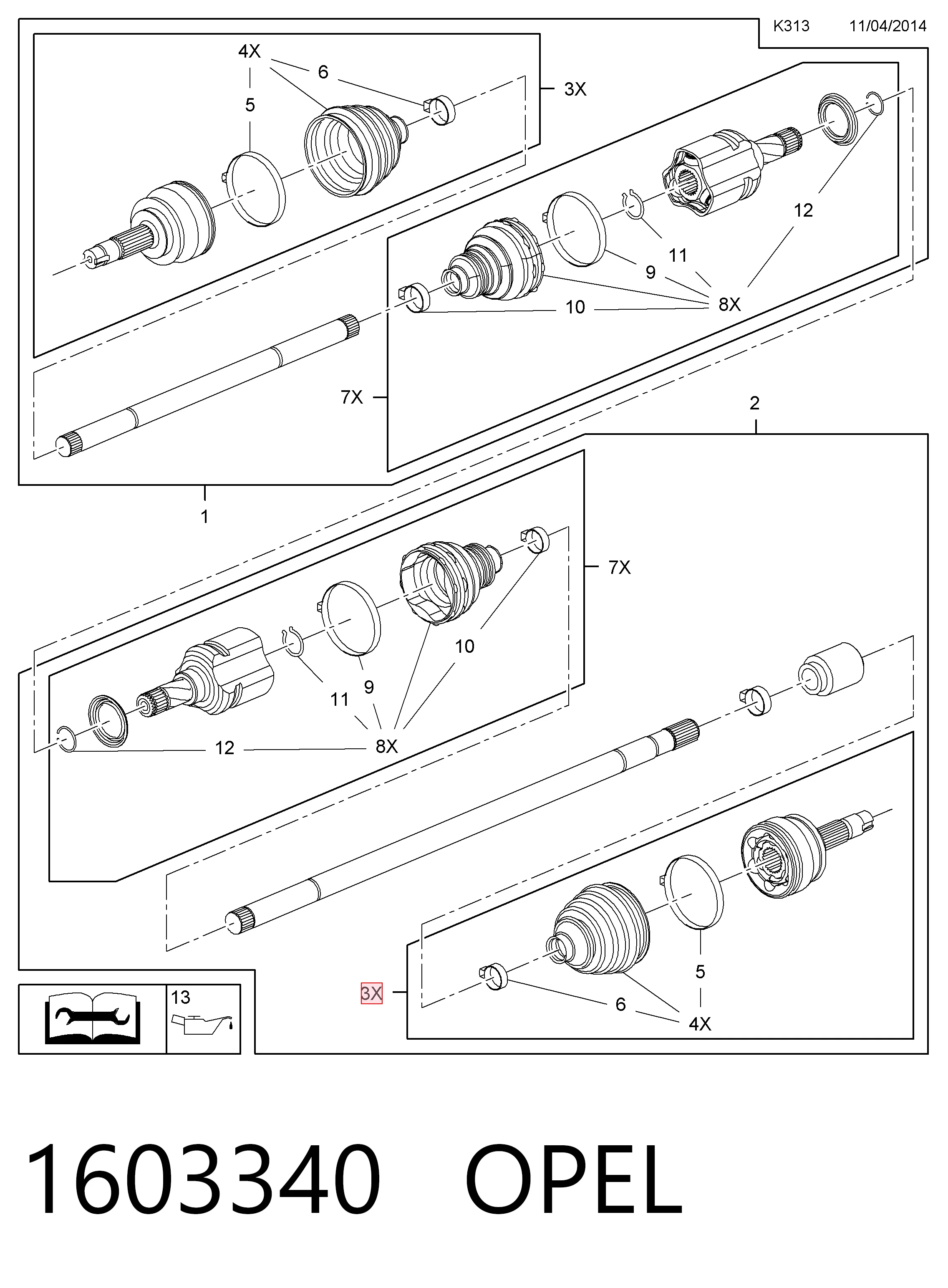 46308671 Chrysler Наружная граната