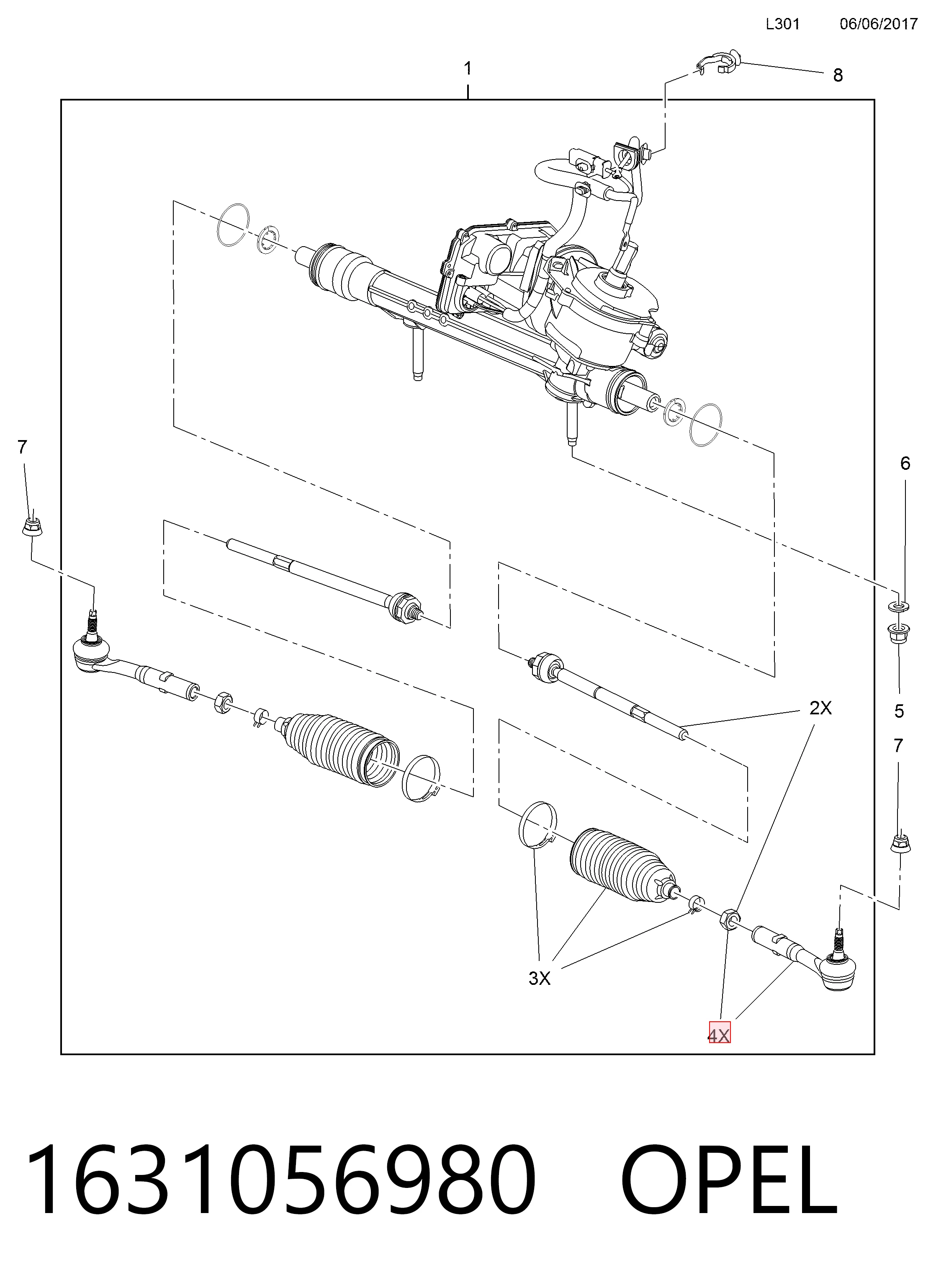 Рулевой наконечник Peugeot/Citroen 1631056980 цена, от 24.71 USD