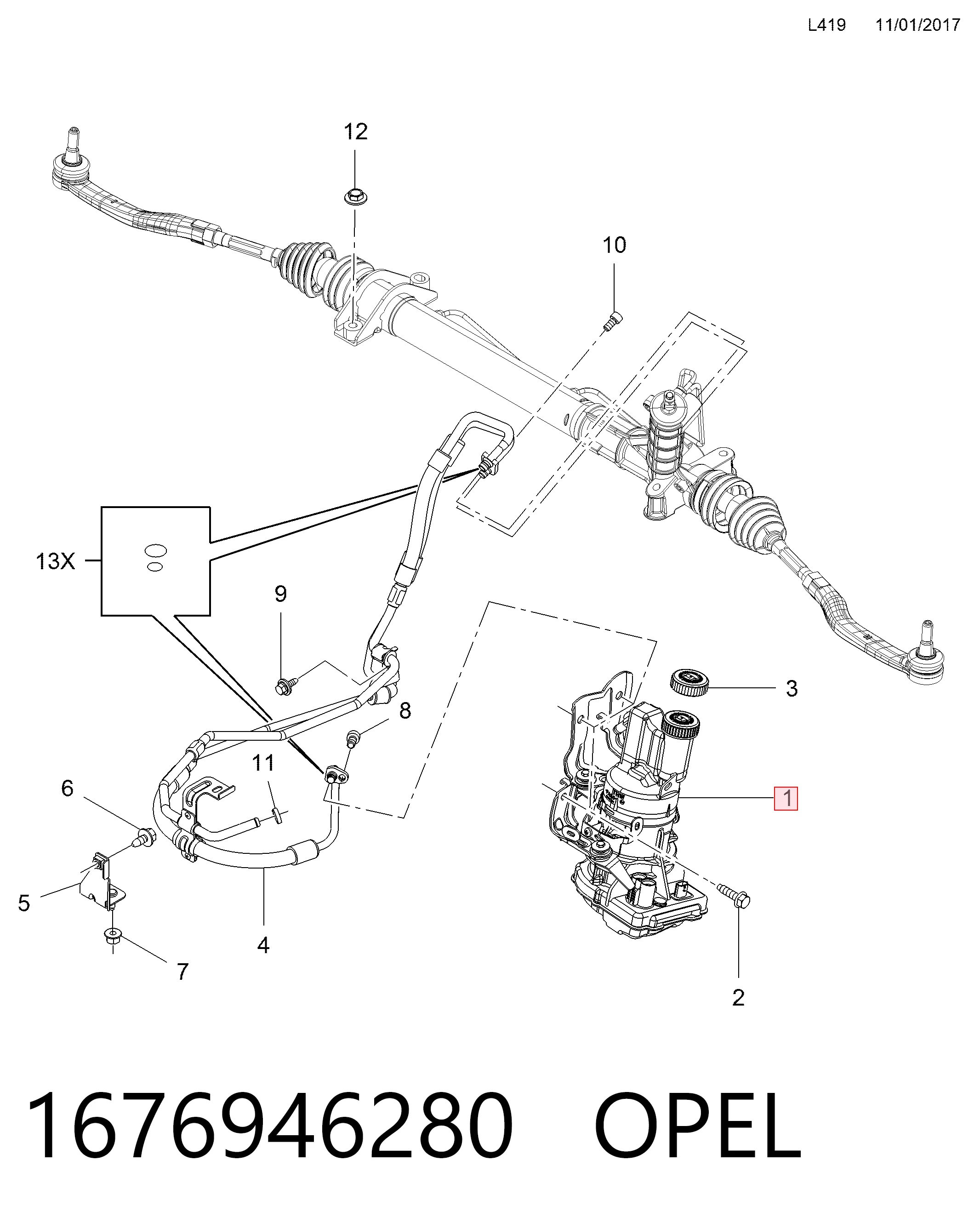 RE9308R AGR ГУР руля