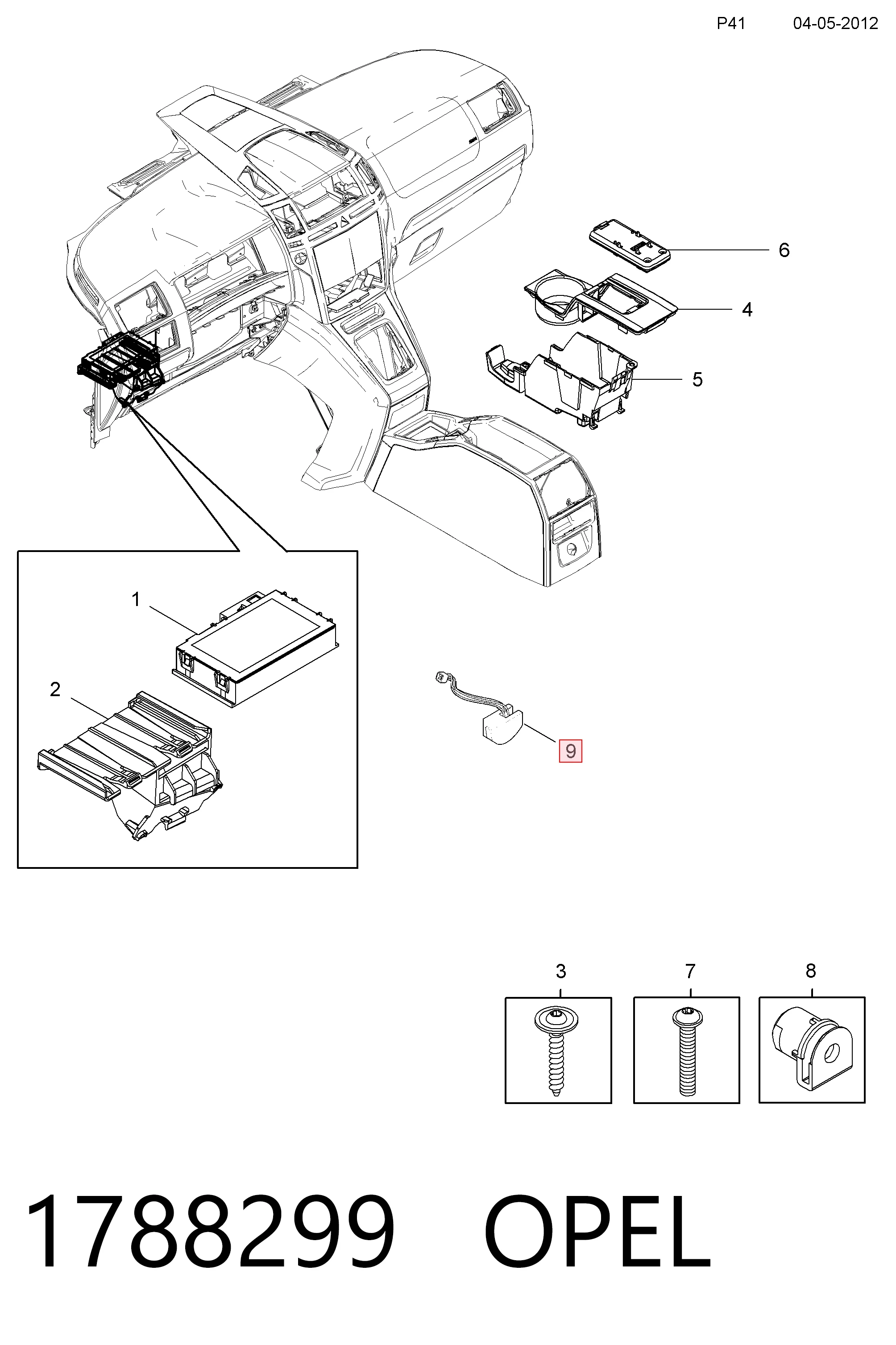 13392262 Peugeot/Citroen Микрофон