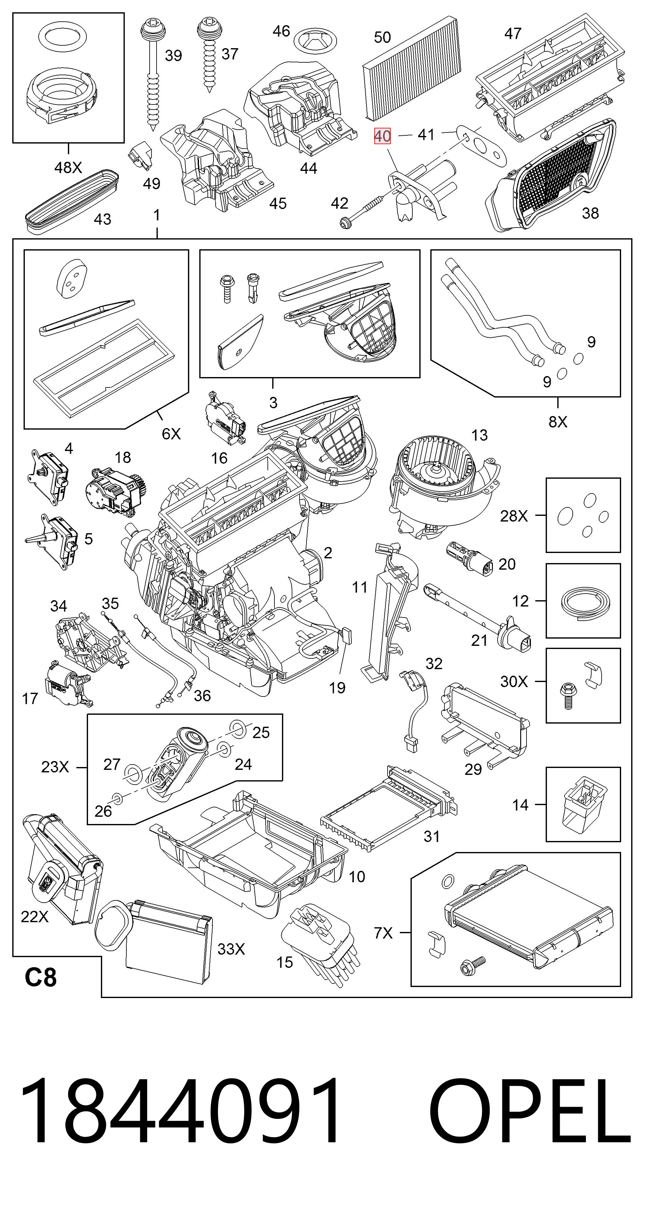 Кран системы отопления на Opel Astra H TWINTOP L67