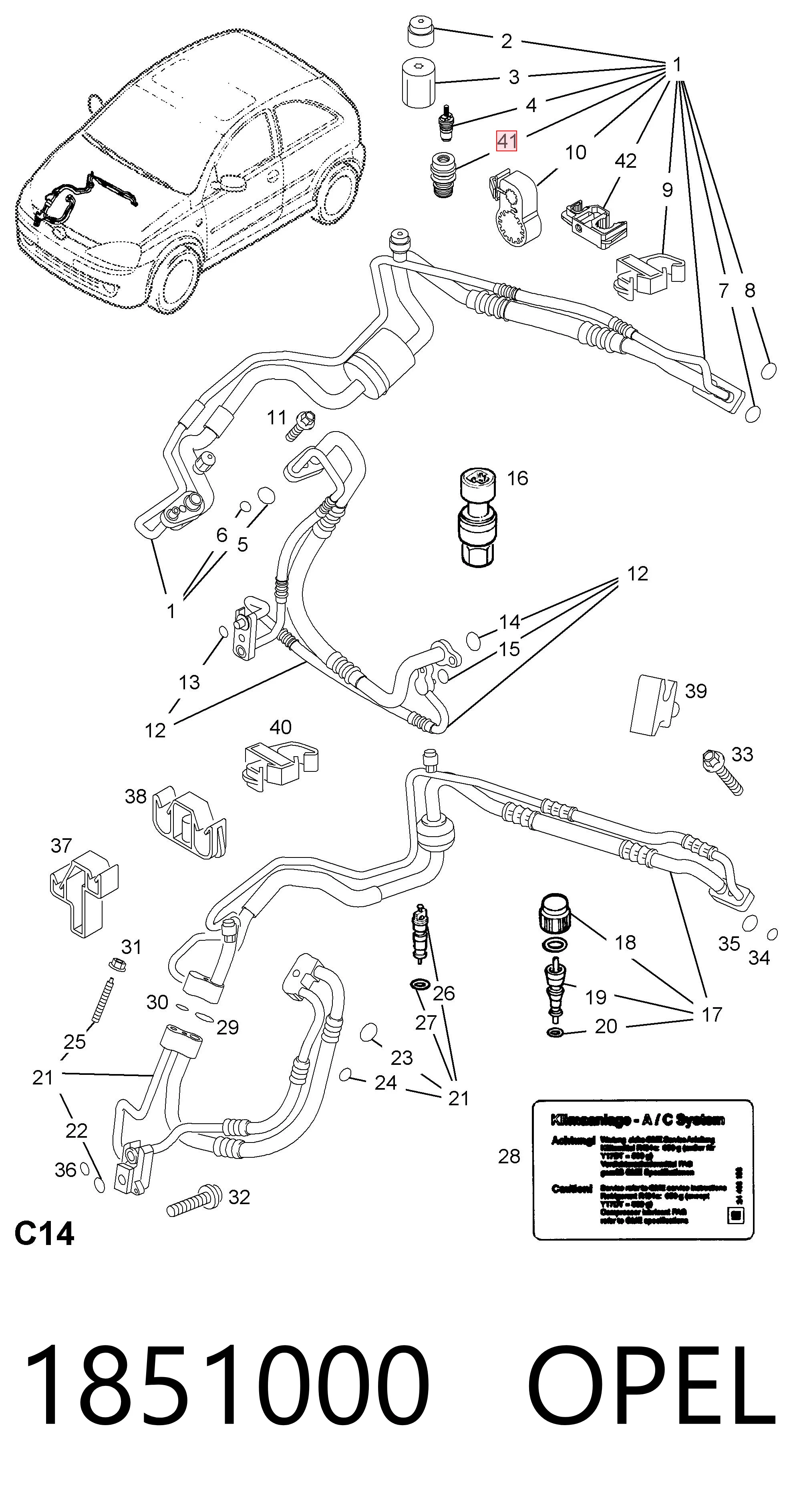 Купить 13277003 Peugeot/Citroen Клапан заправки кондиционера