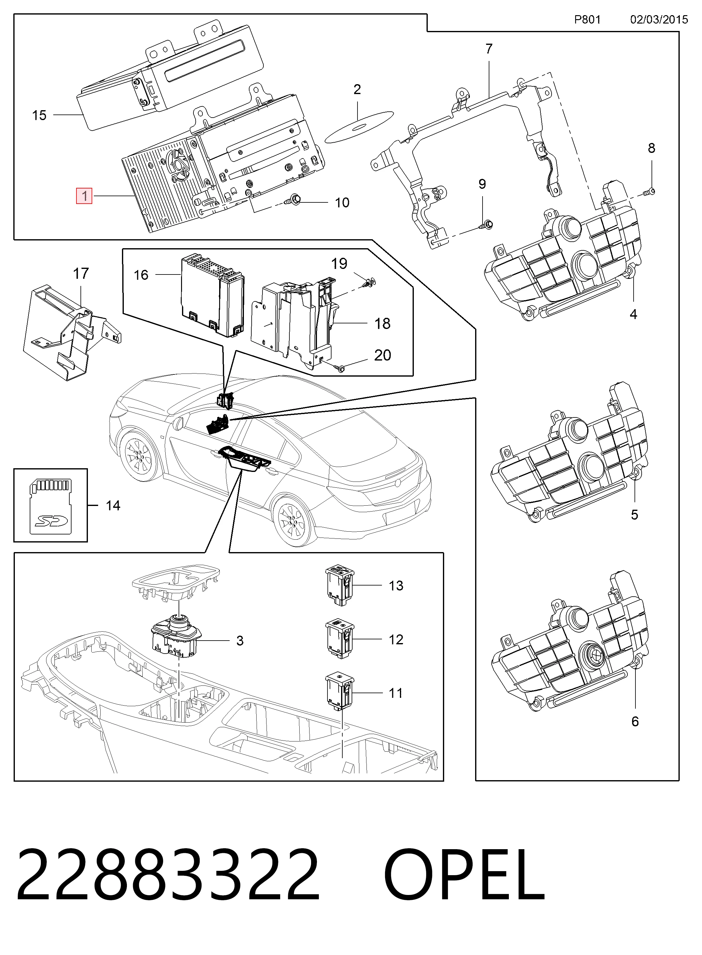 Купить 22883322 General Motors 