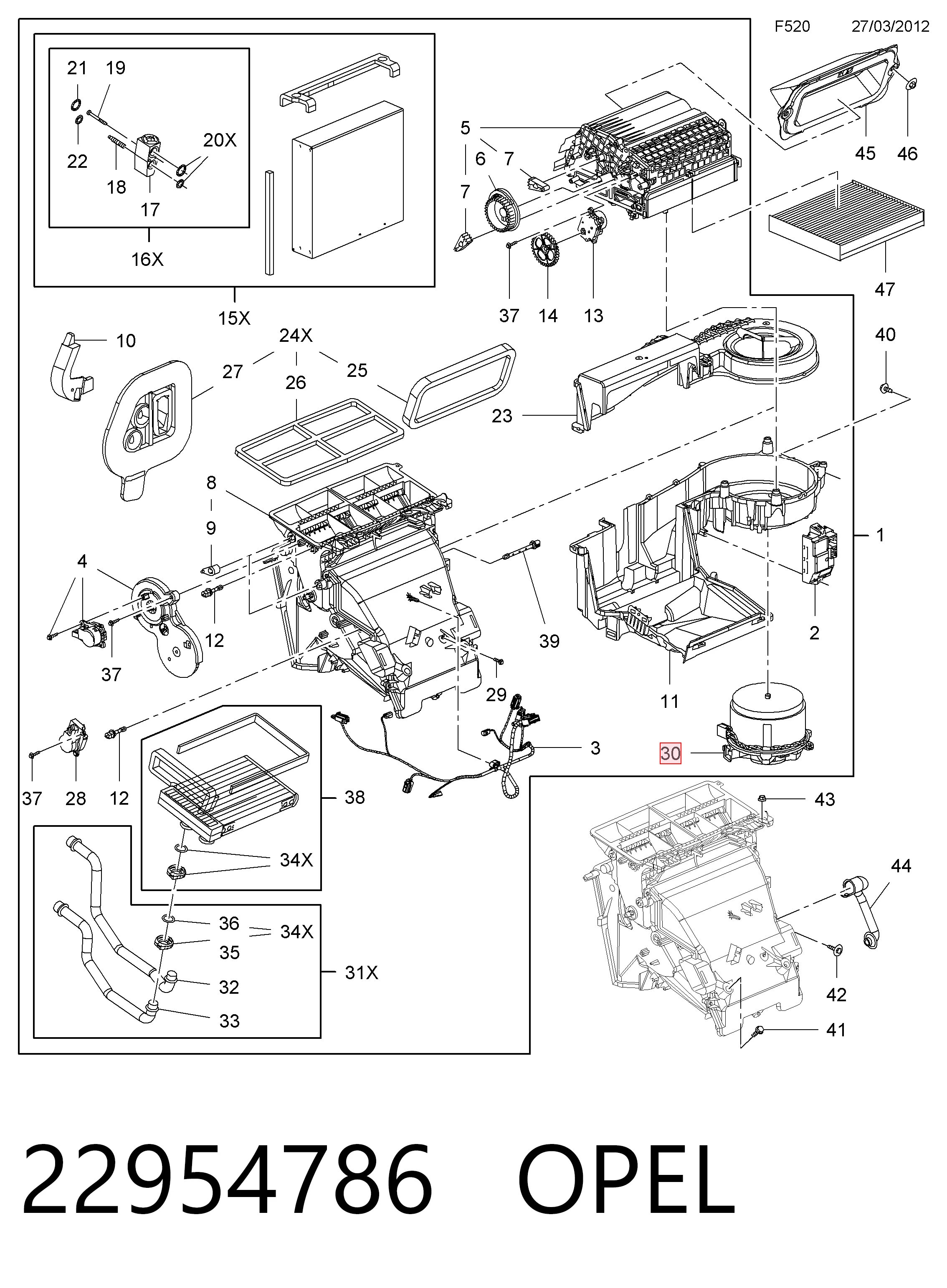 Мотор вентилятора печки (отопителя салона) General Motors 22765358 цена, от 61.09 USD