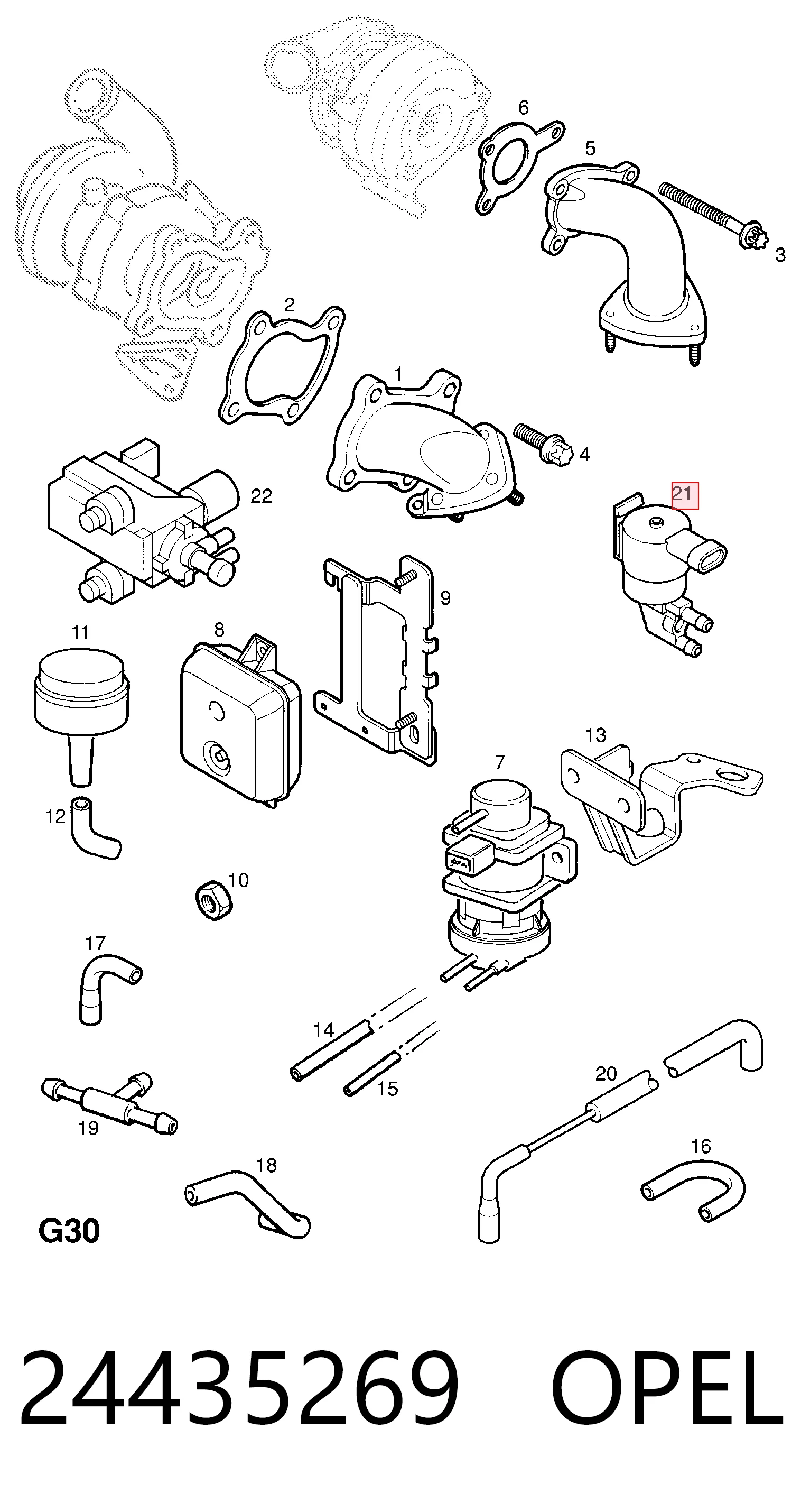24435269 Peugeot/Citroen Соленоид давления наддува