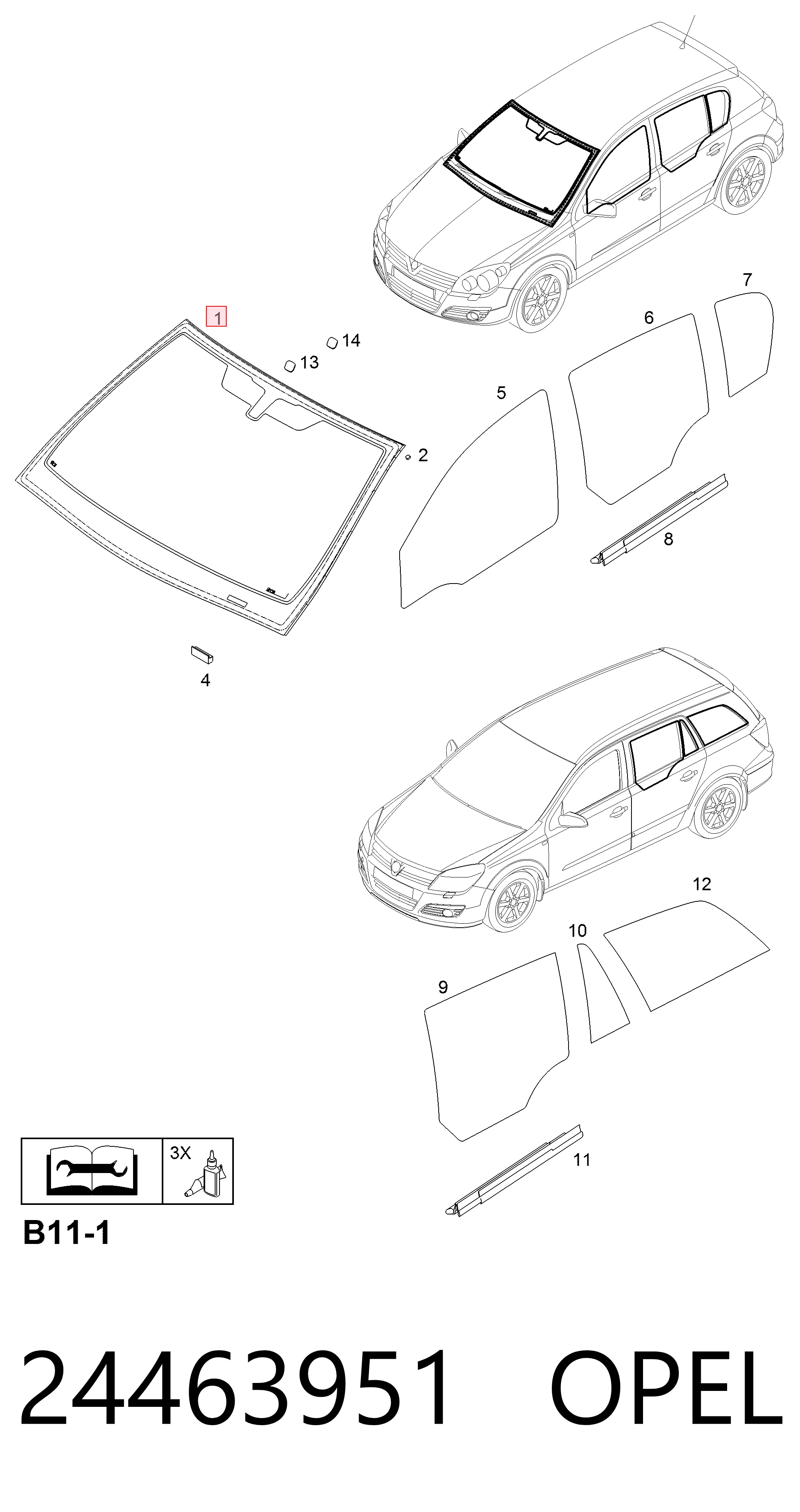 Стекло лобовое Pilkington AB68695A цена, от 86.44 USD