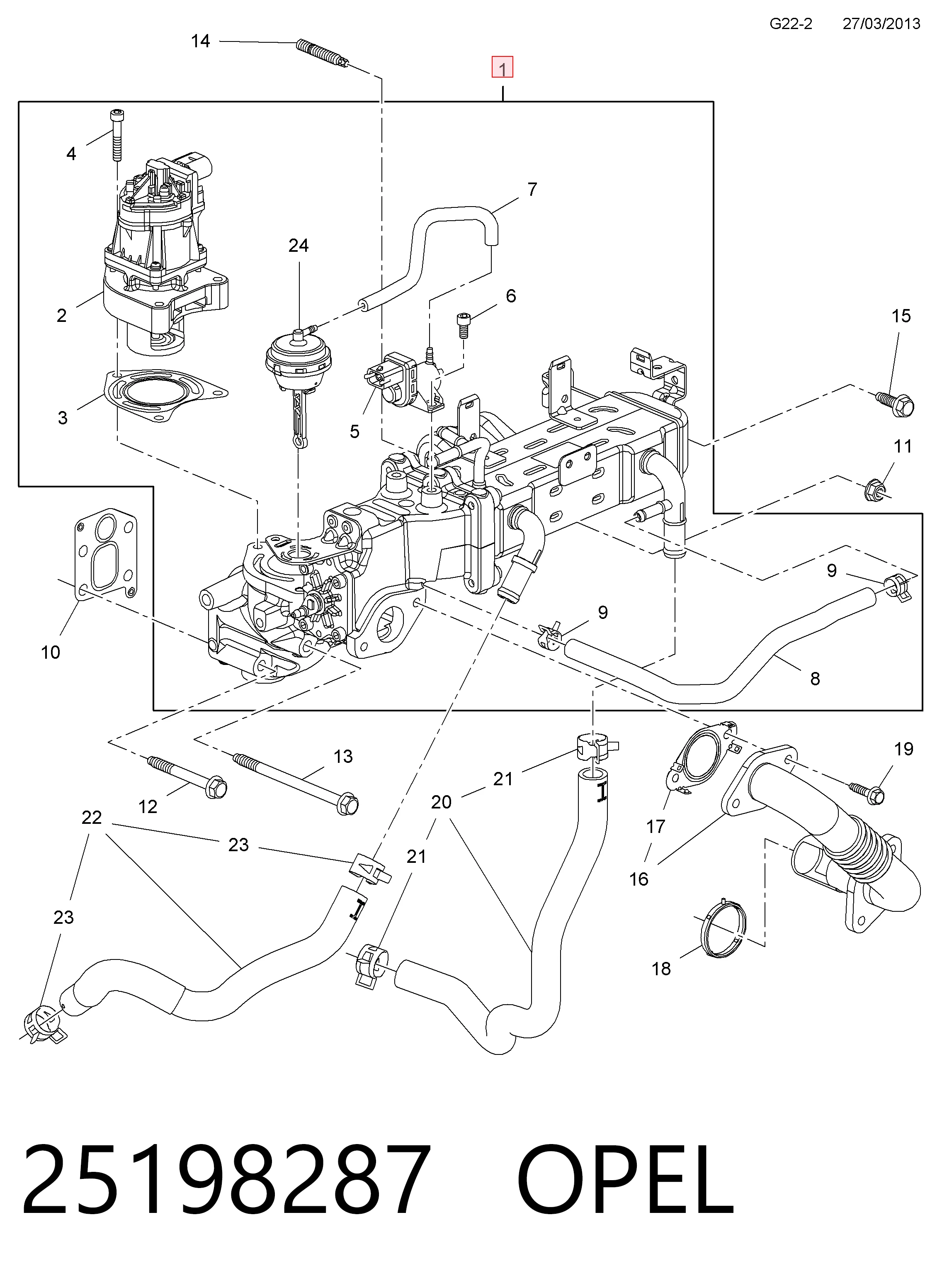 Купить 25198287 Peugeot/Citroen Клапан EGR системы рециркуляции отработавших газов