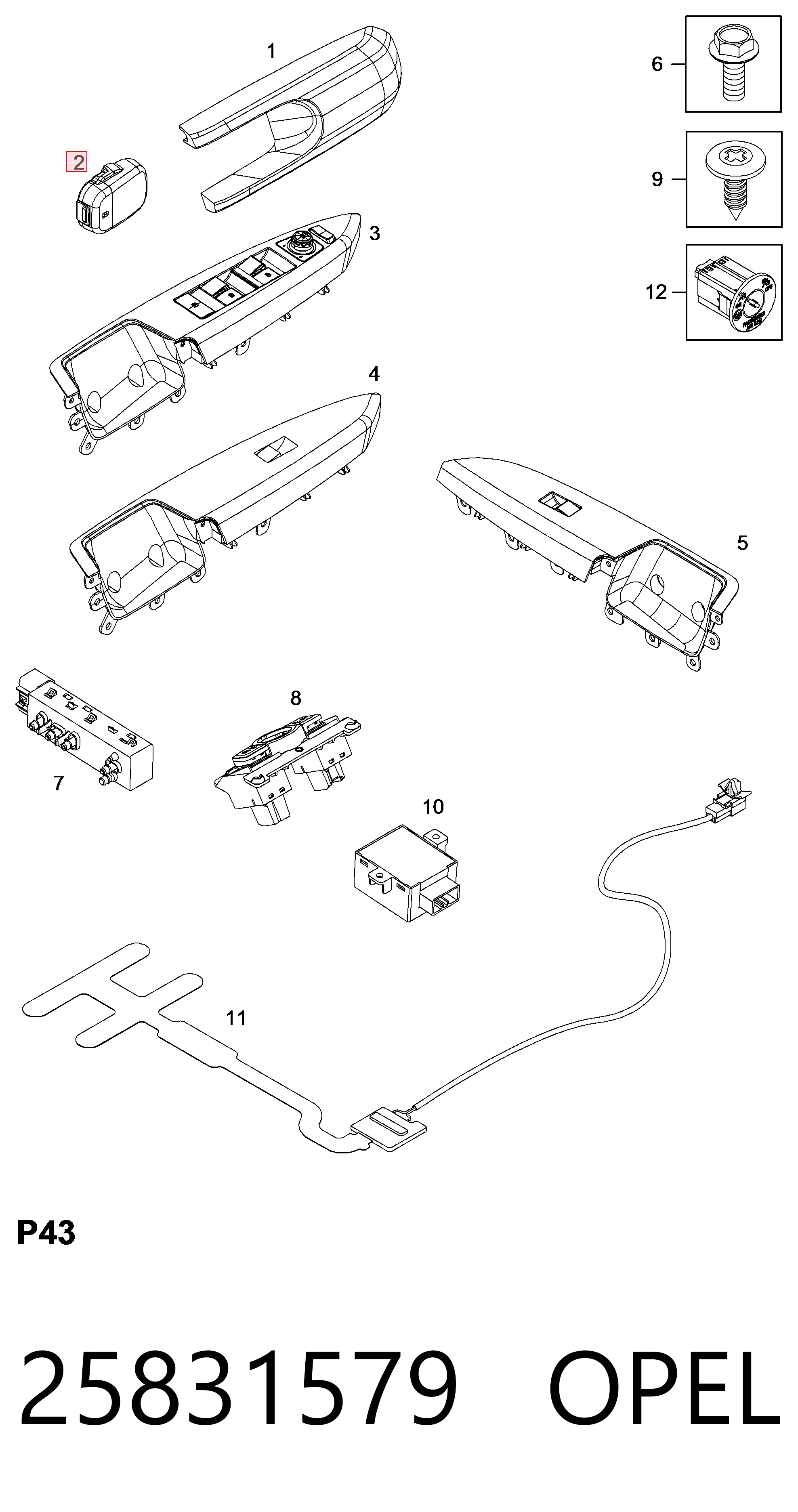 Датчик дождя на Chevrolet Captiva I C100