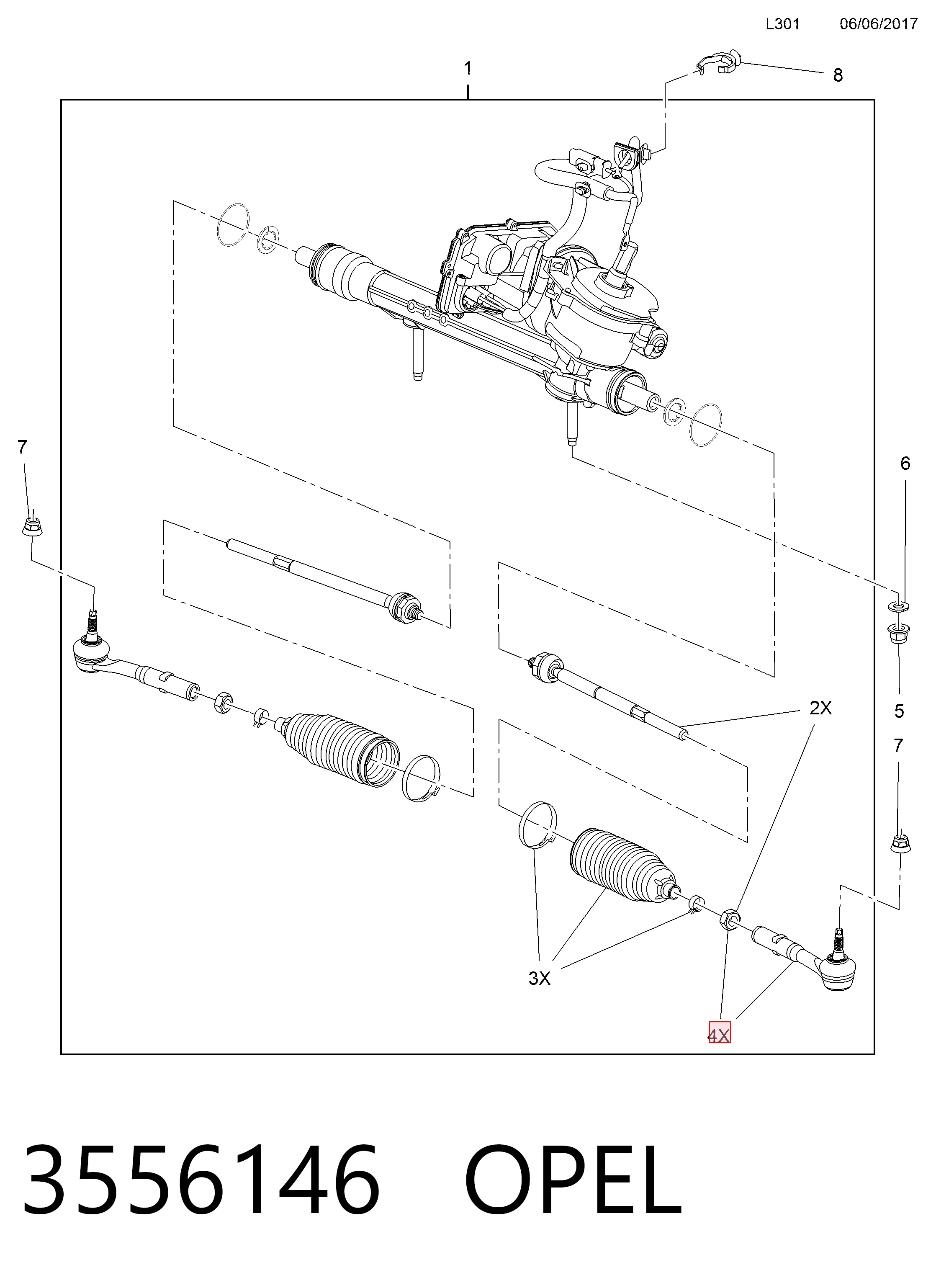 Купить 1631056980 Peugeot/Citroen Наконечник рулевой тяги, внешний