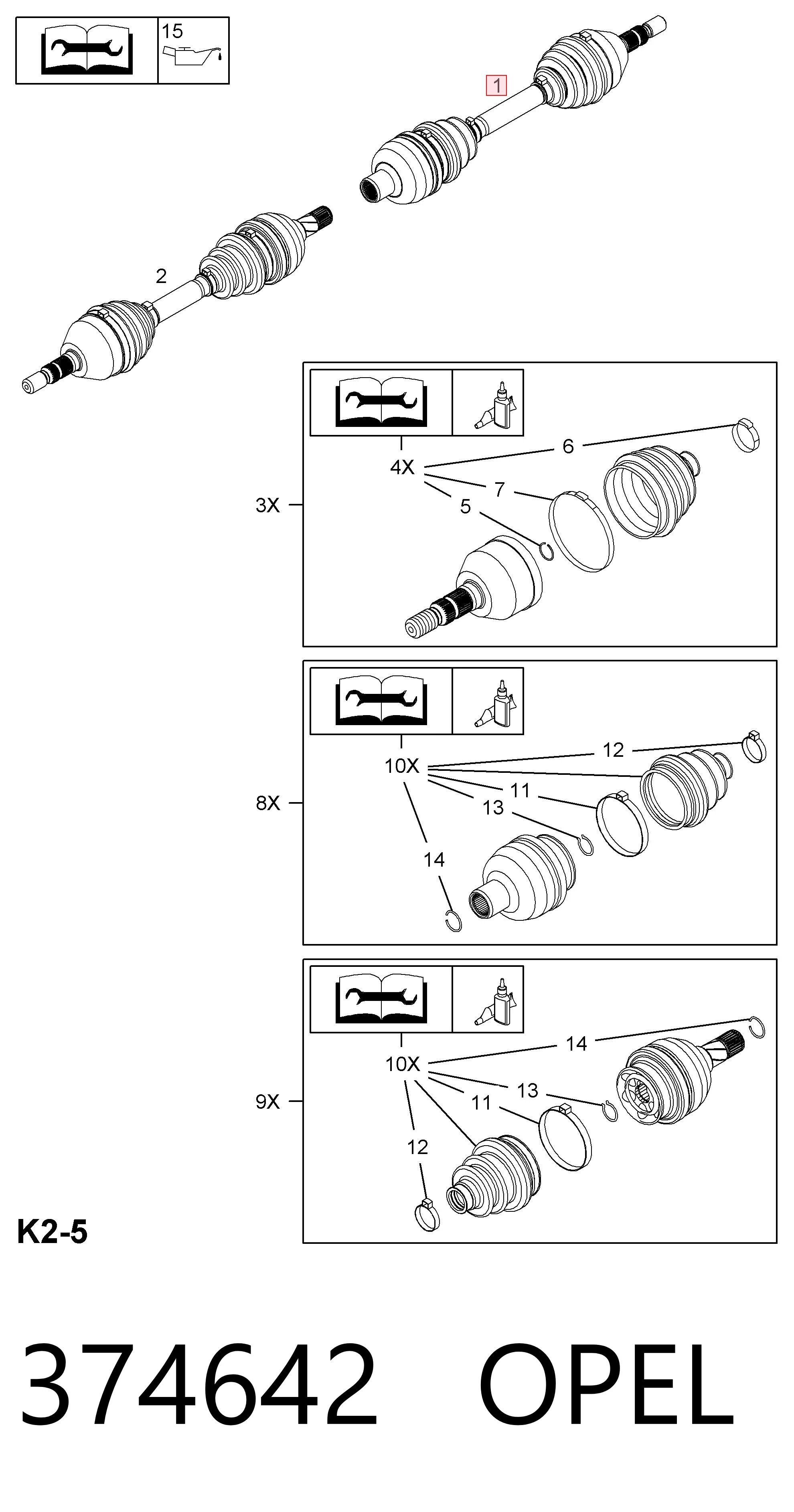 Правая полуось 93169663 Peugeot/Citroen