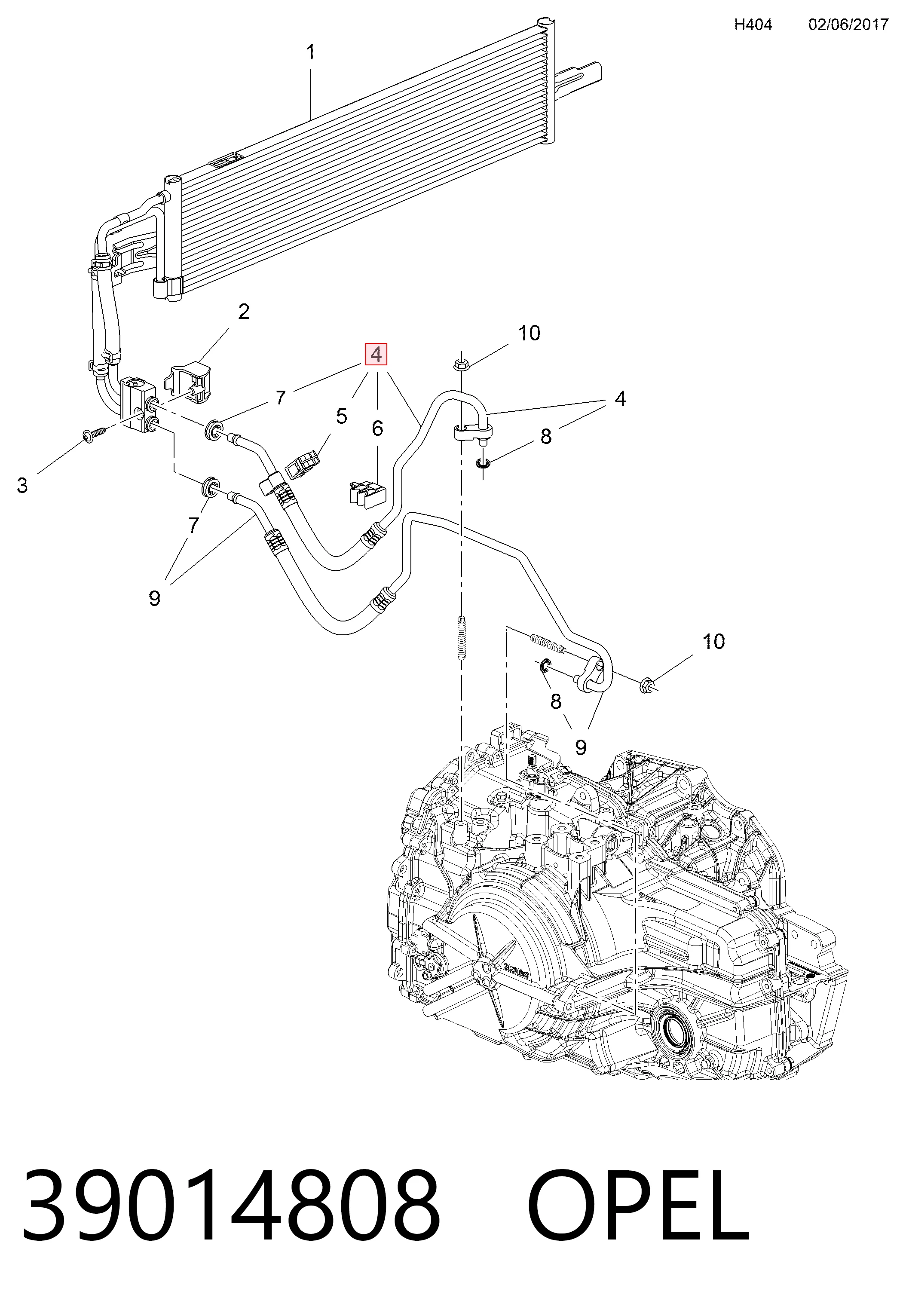 Шланг для удаления воздуха на Chevrolet Cruze  J300