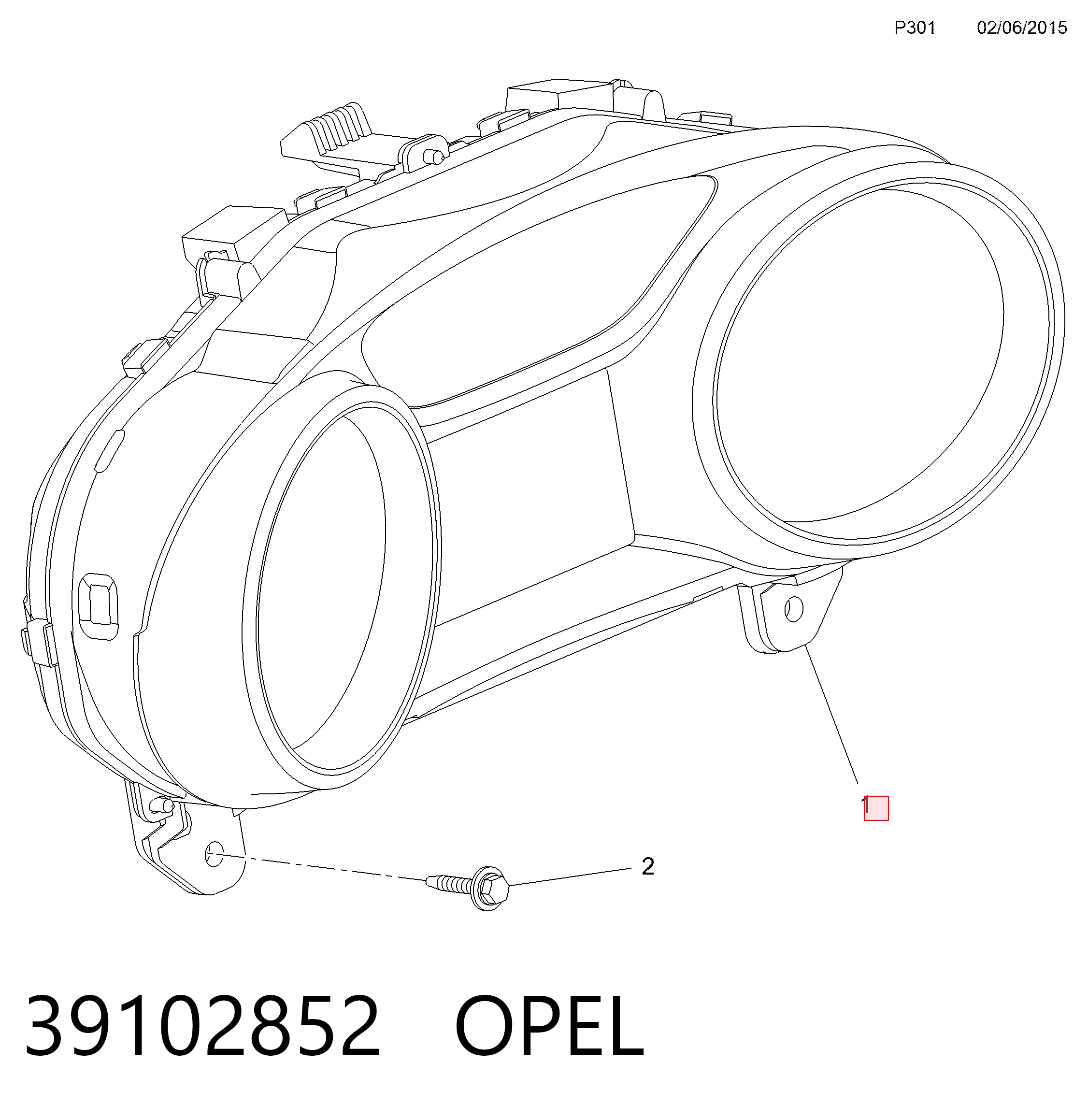 Приборная доска General Motors 13374960