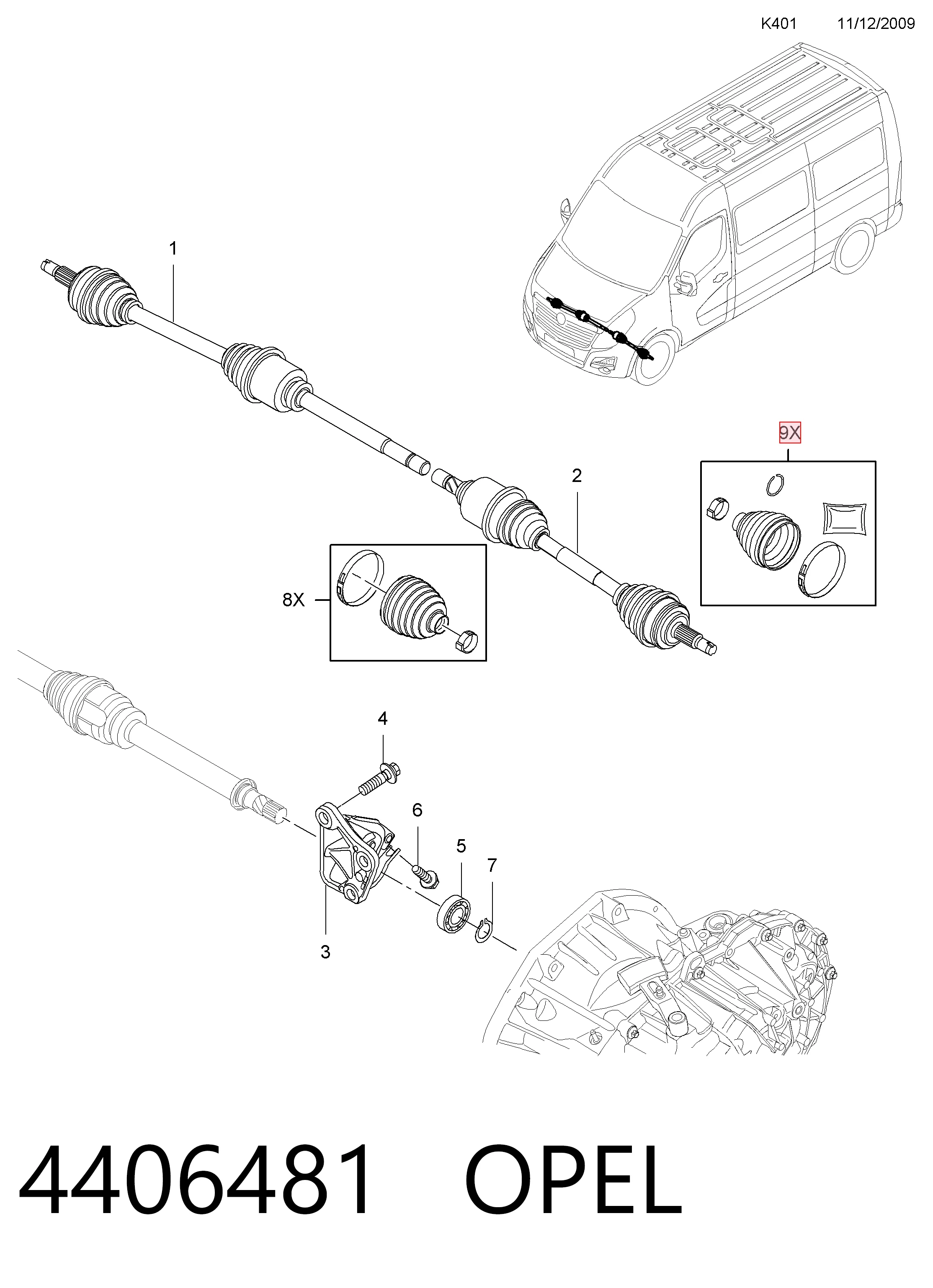 93167667 Opel Пыльник шарнира привода