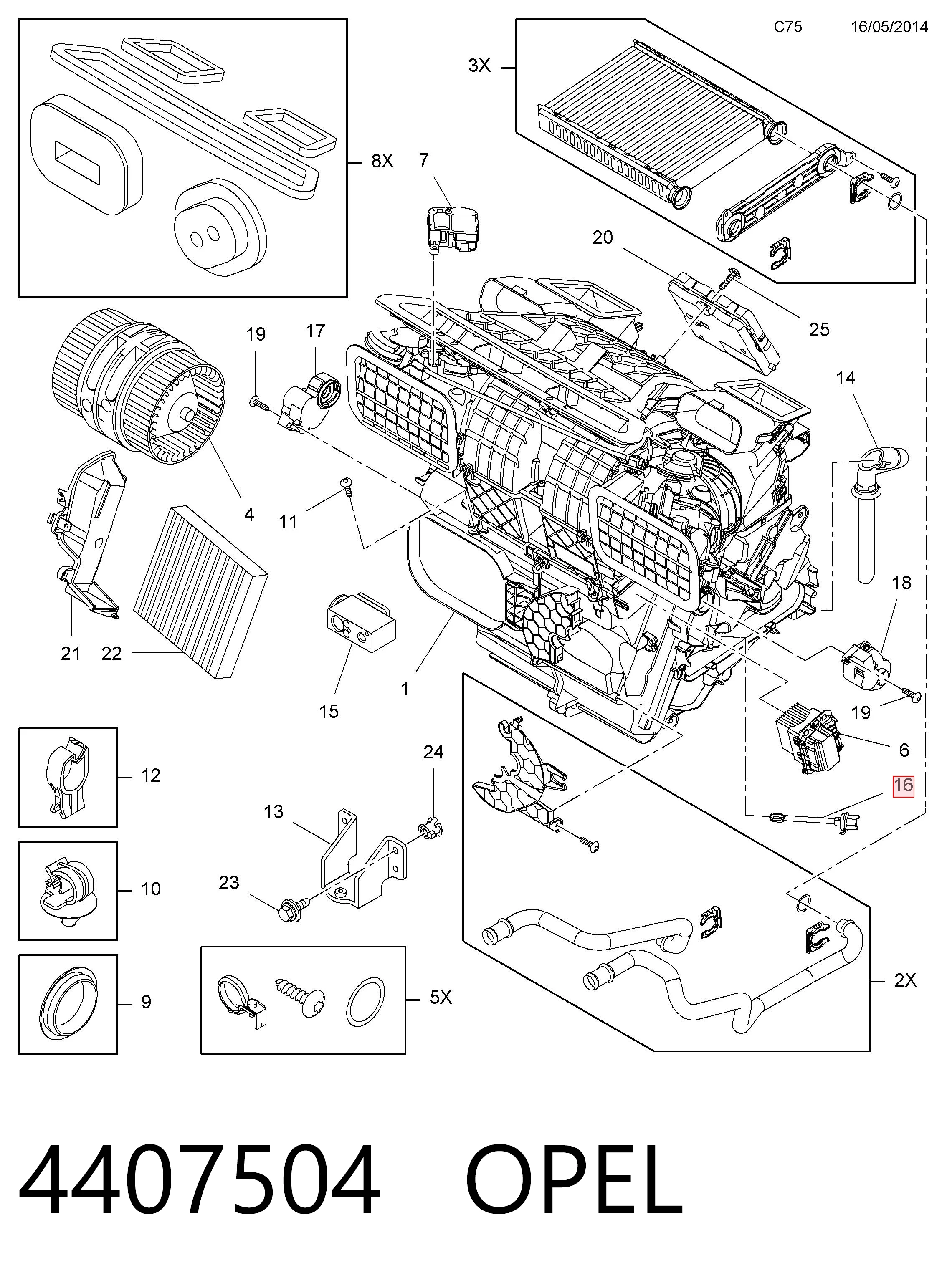 Датчик температуры воздуха в салоне Opel 95517555 цена, от 28.12 USD
