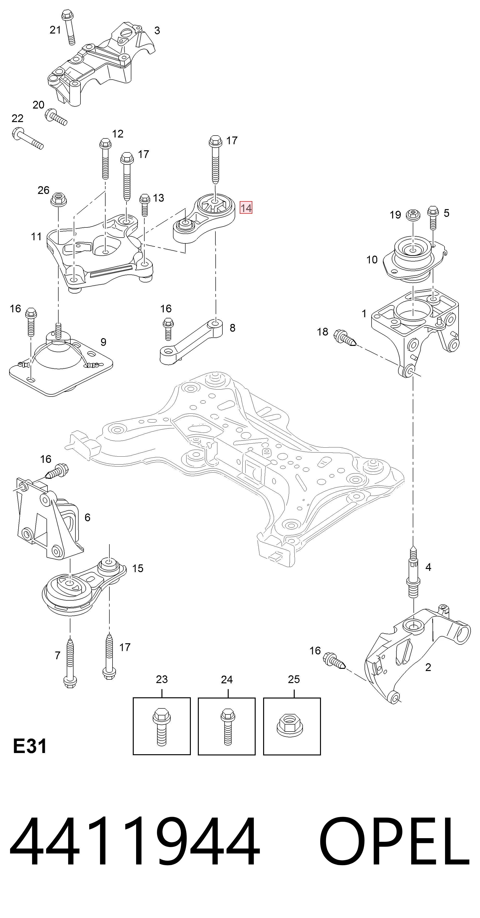 Верхняя опора двигателя Lemforder 45328 цена, от 42.17 USD