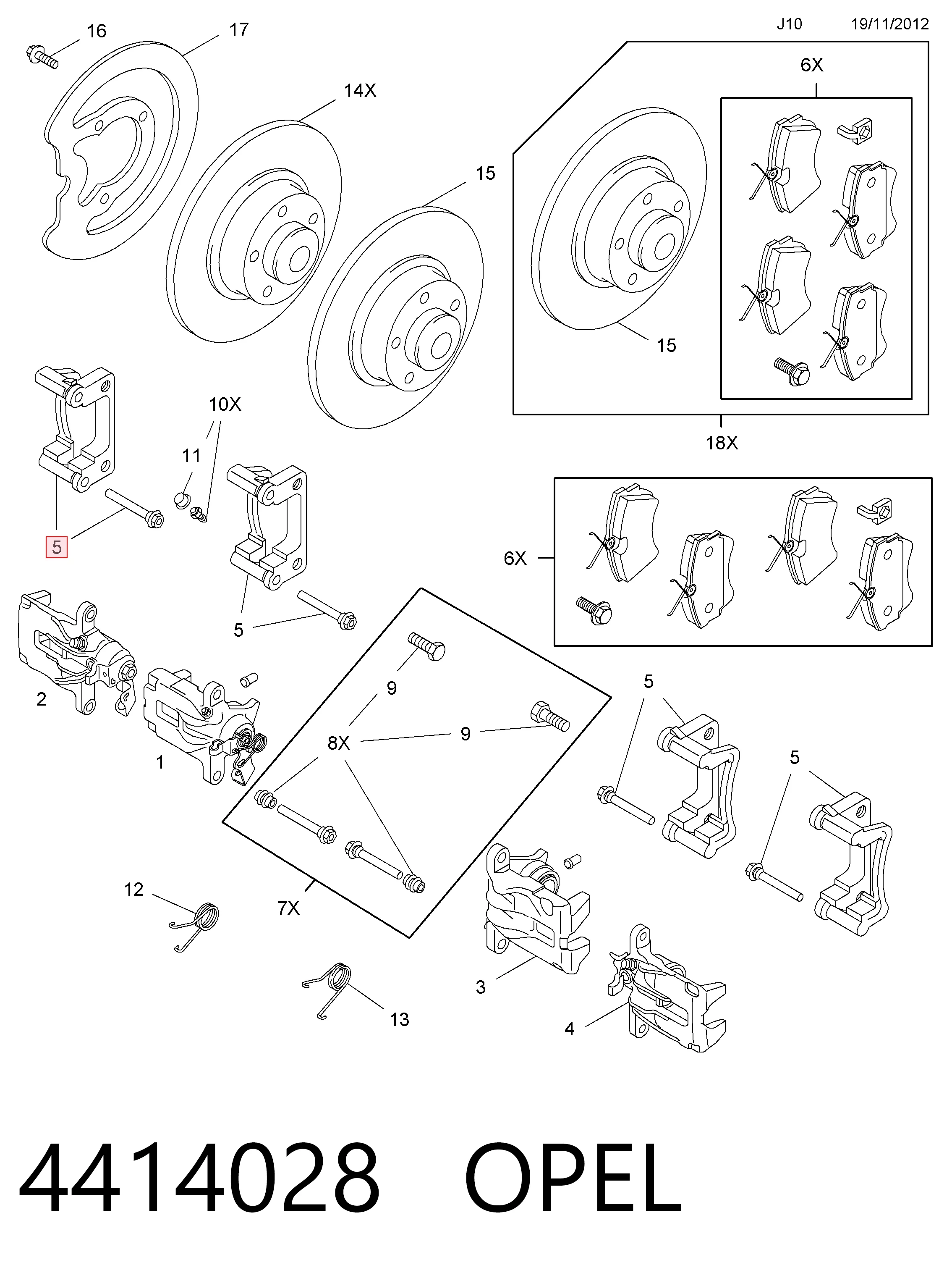 Купить 6000617826 Fiat/Alfa/Lancia Скоба заднего суппорта