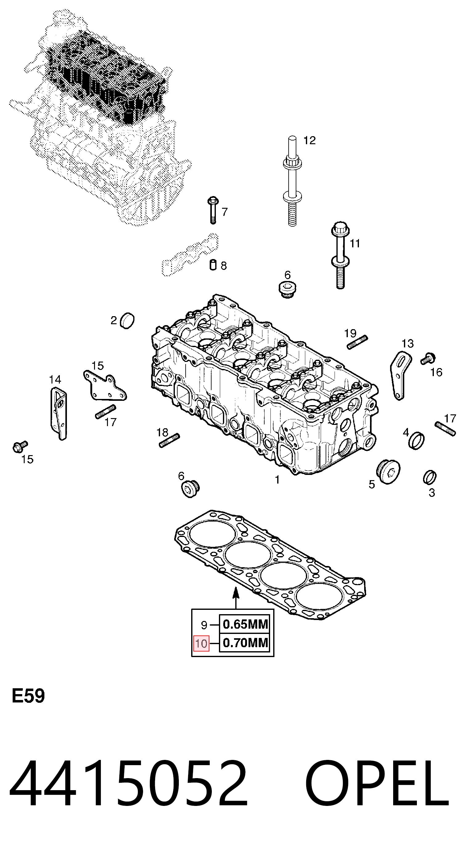  Прокладка ГБЦ Renault Trucks Mascott 
