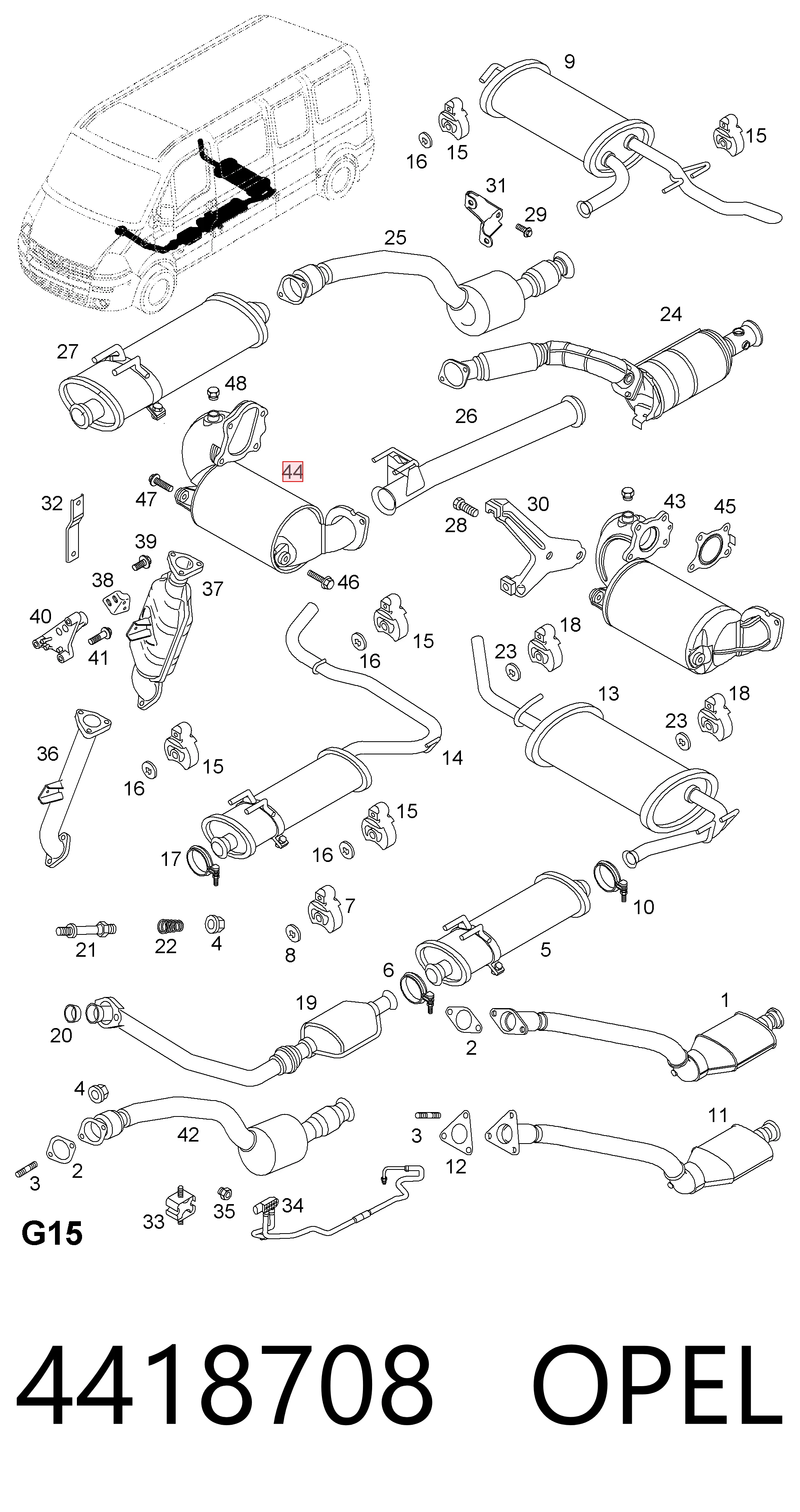 93195625 Peugeot/Citroen Конвертор-катализатор