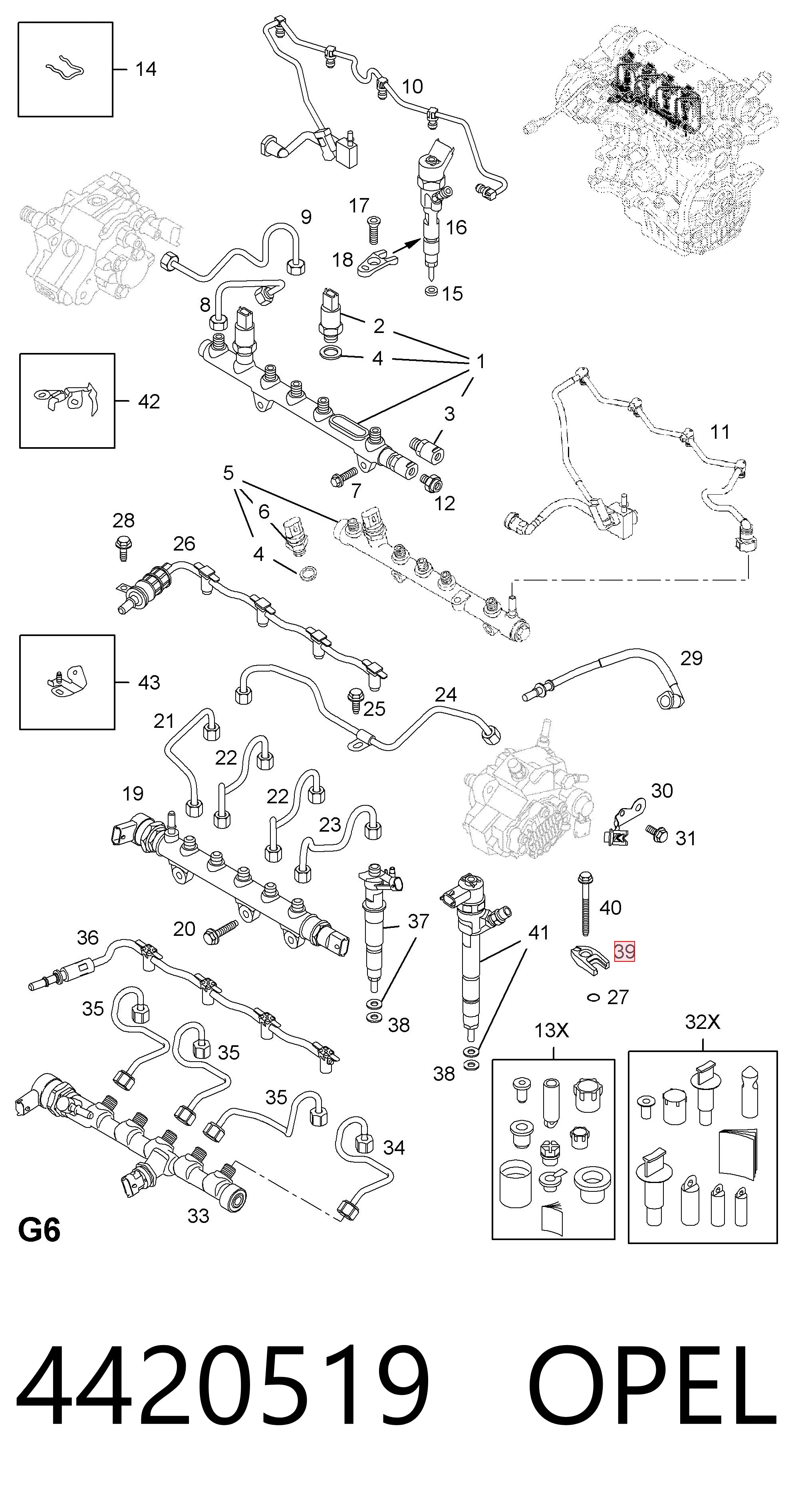 93168213 Opel Кронштейн крепления форсунки