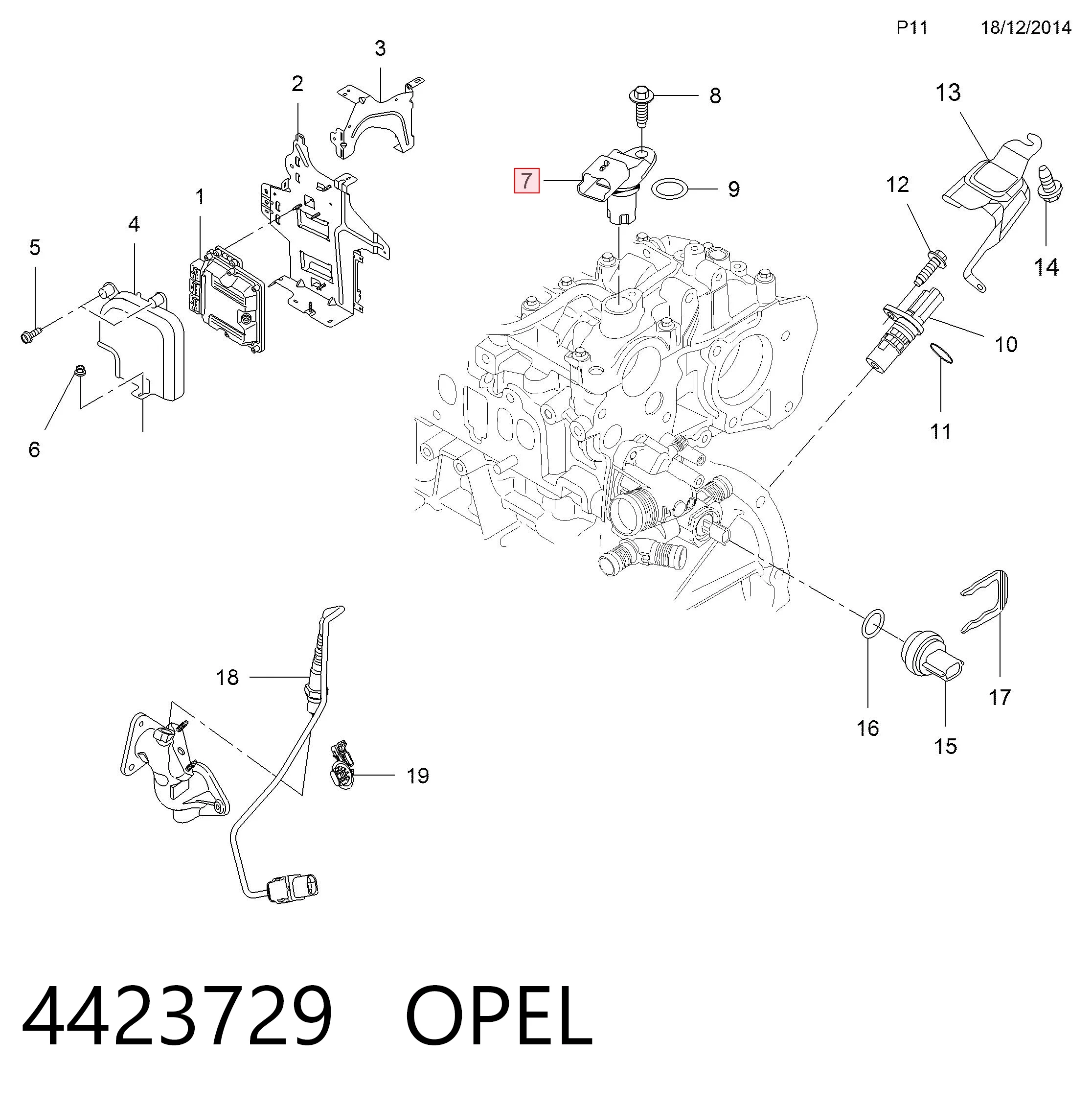 A4709058401 Mercedes Датчик распределительного вала