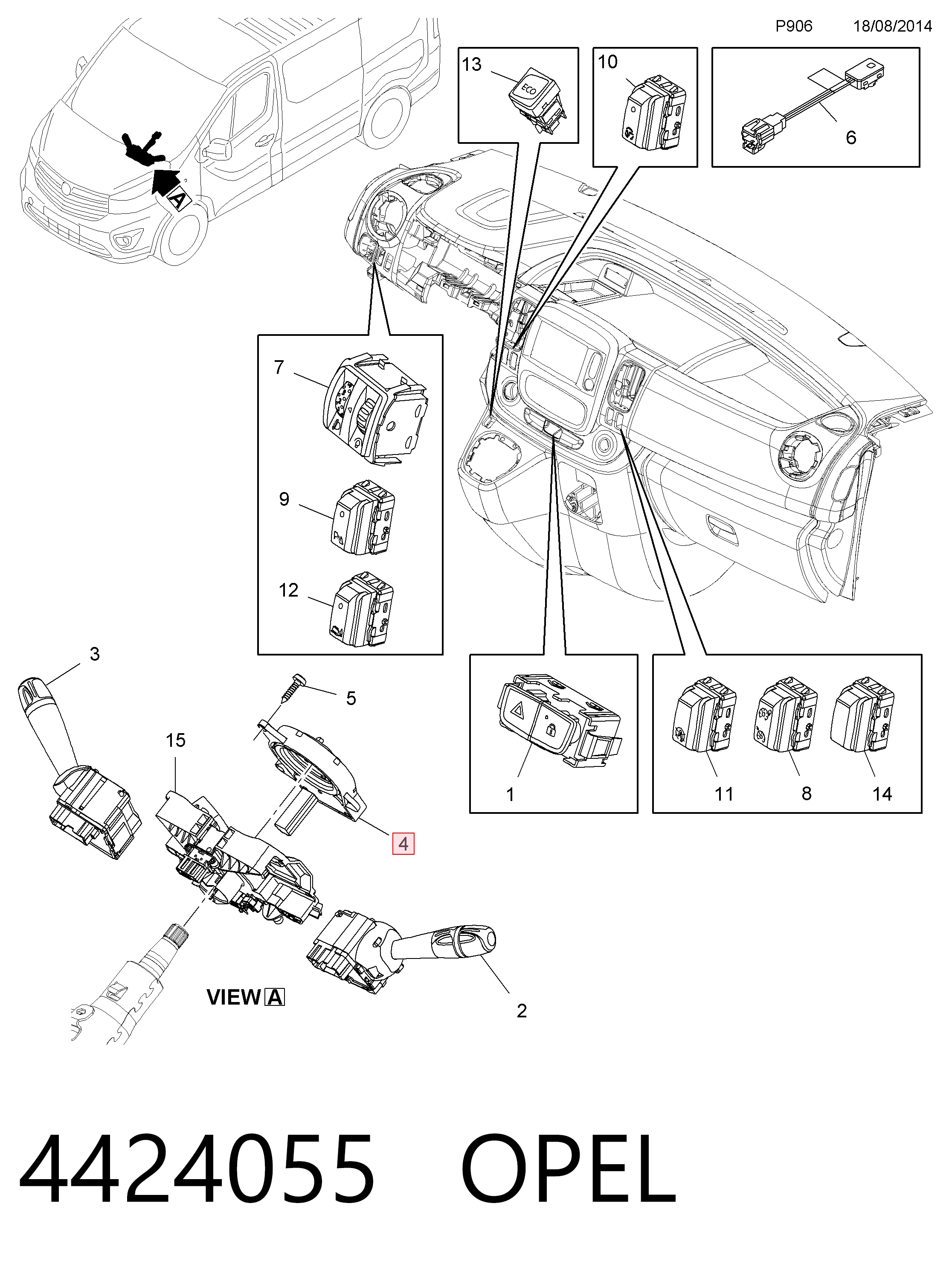 Датчик угла поворота руля 265019069 Bosch