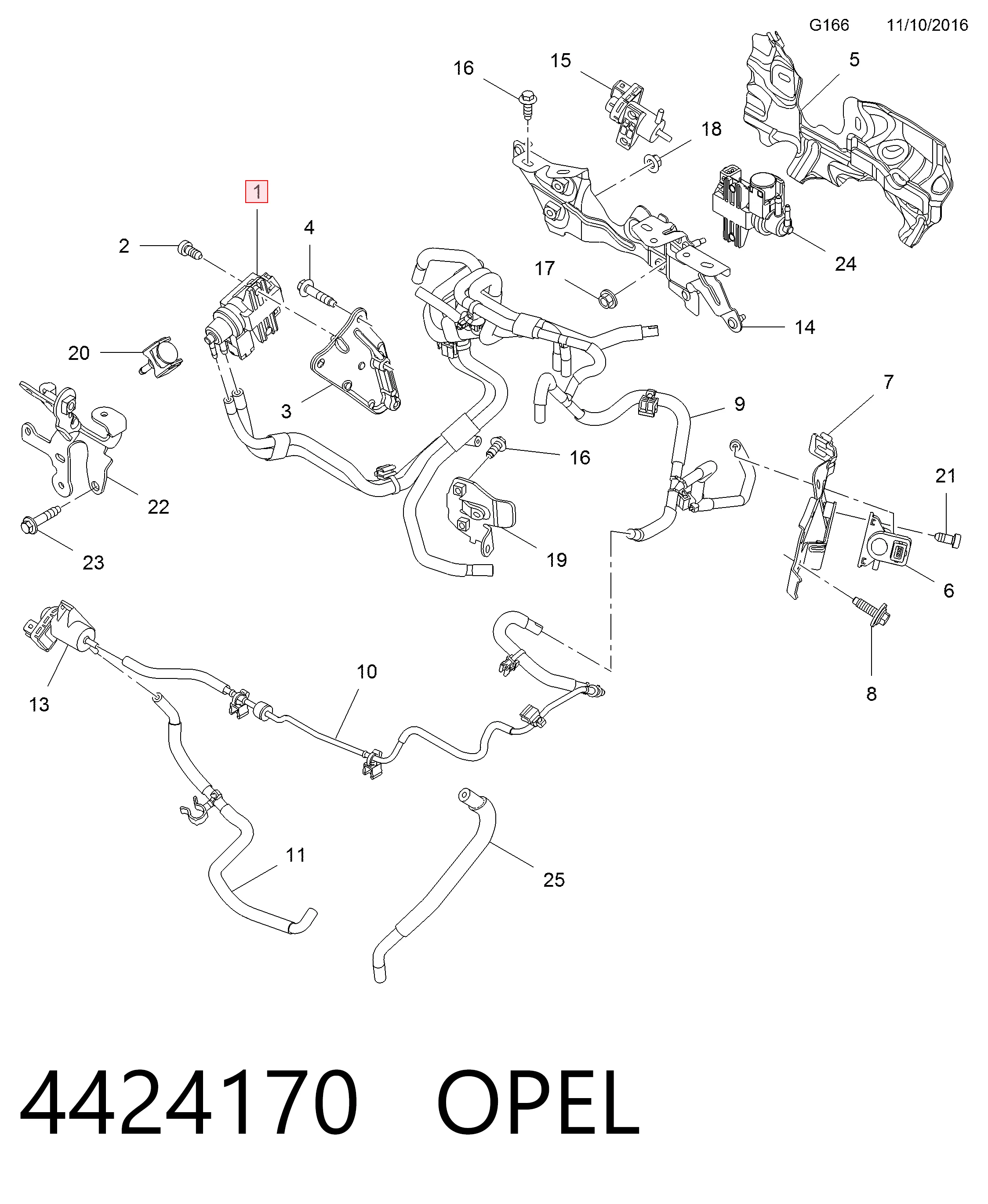Преобразователь давления (соленоид) наддува Peugeot/Citroen 95520982 цена, от 34.54 USD