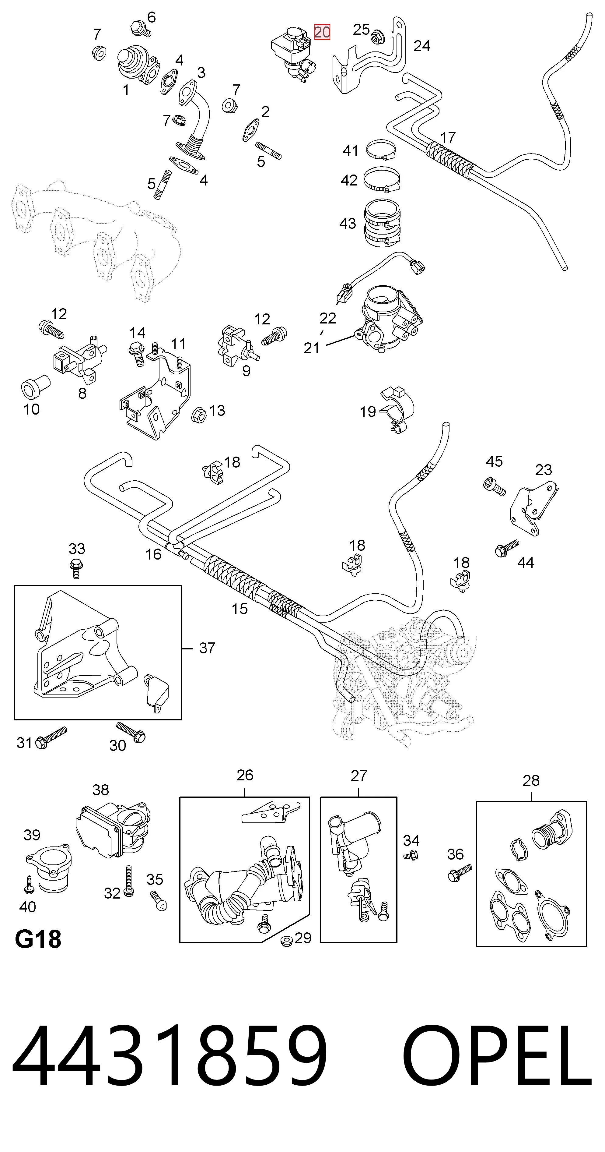93857976 Peugeot/Citroen Клапан соленоид регулирования заслонки EGR