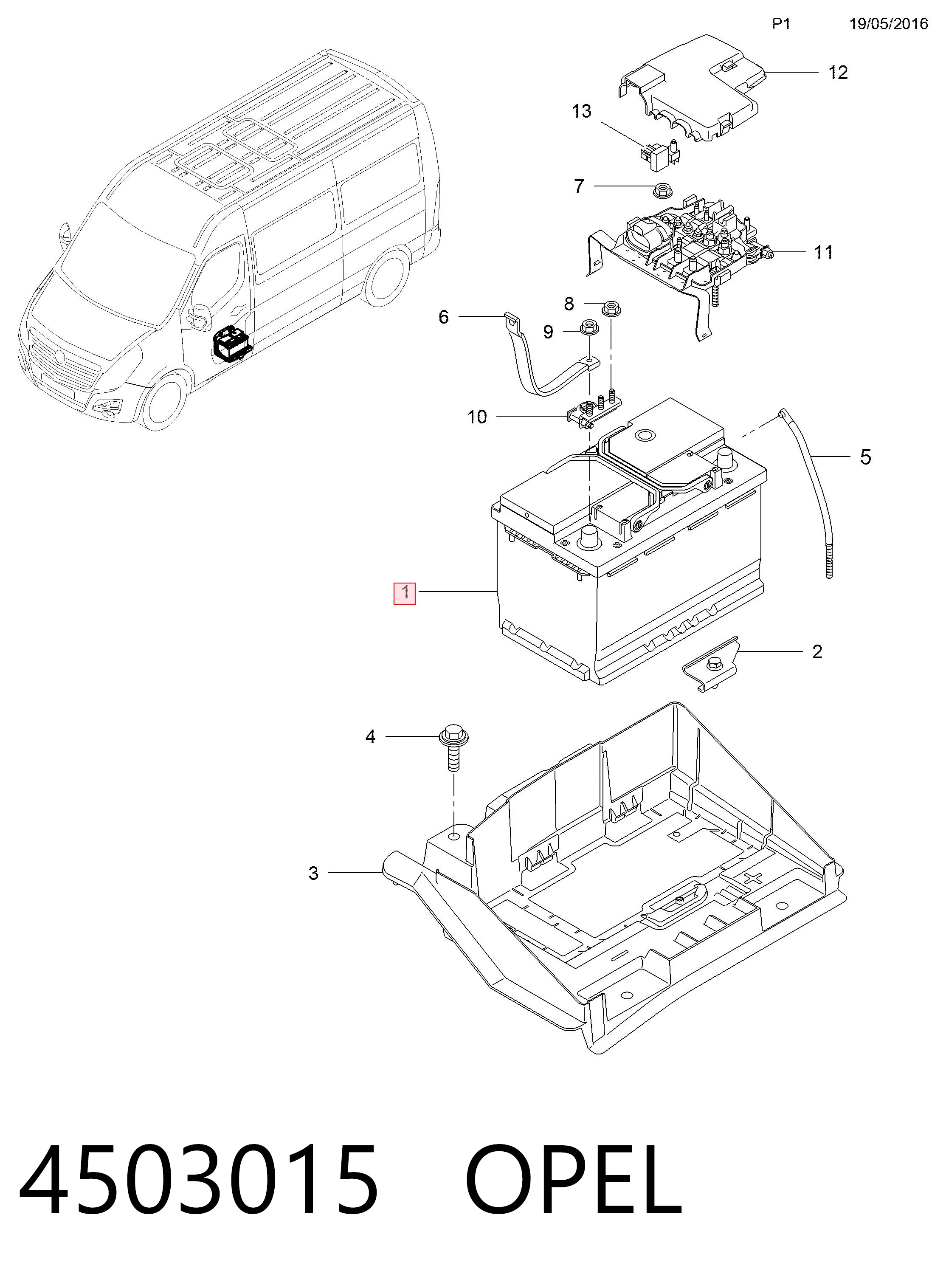 Аккумулятор 500041019 Iveco