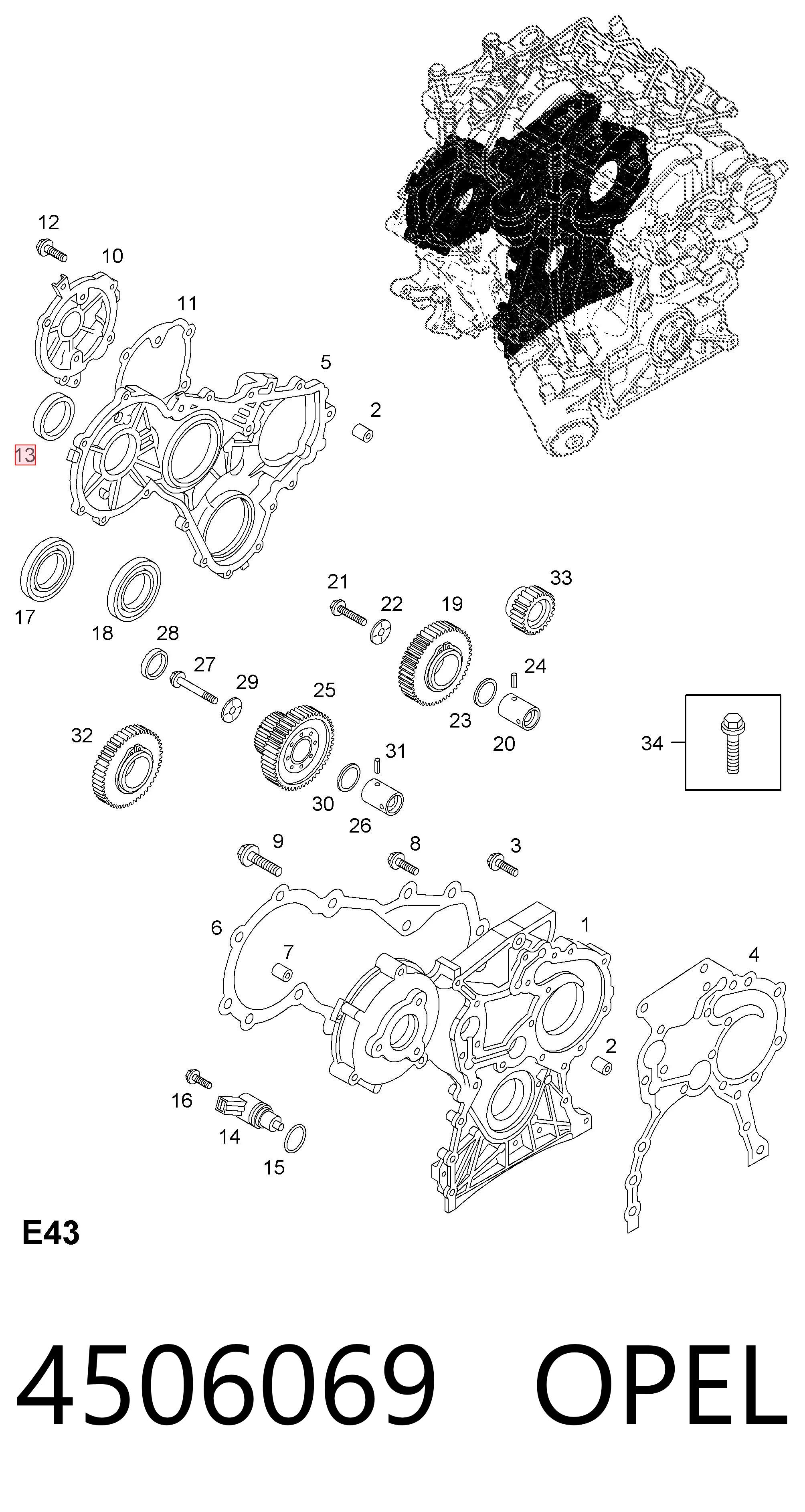 9201501 General Motors Заглушка двигателя