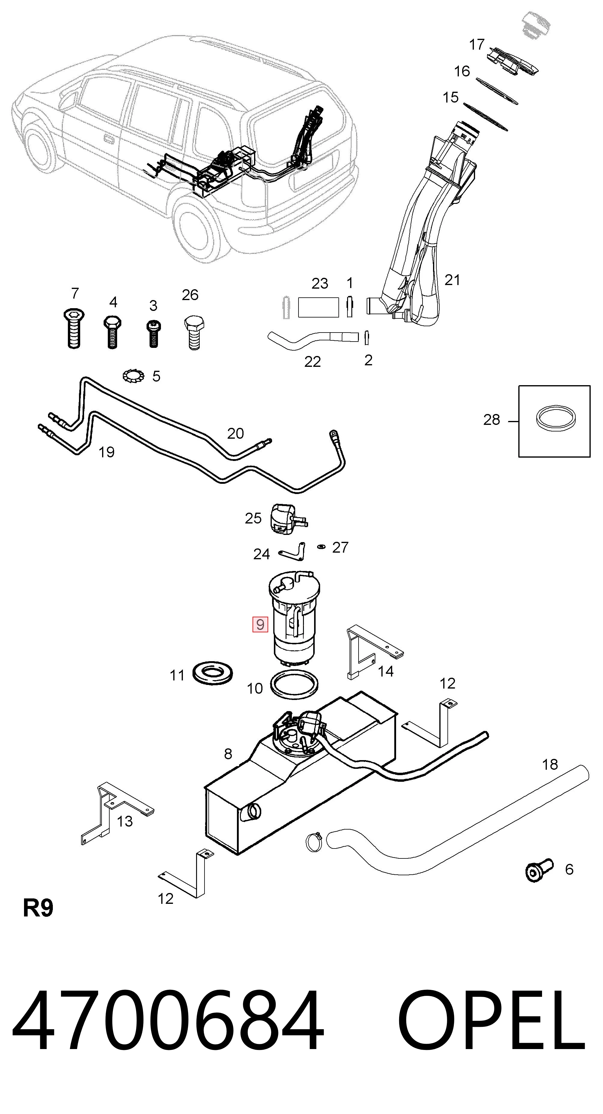 MAM00120 Magneti Marelli Электробензонасос