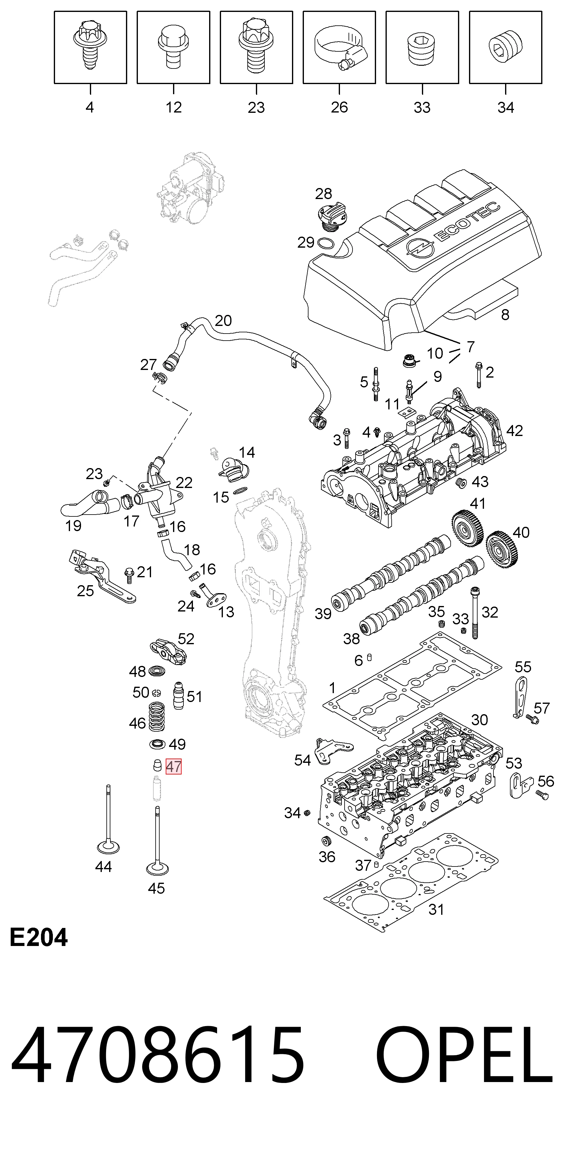 Маслосъемный сальник клапана впуск/выпуск Opel Corsa C хэтчбек (F08, F68) (2000 - 2006) цена, от 1.79 USD