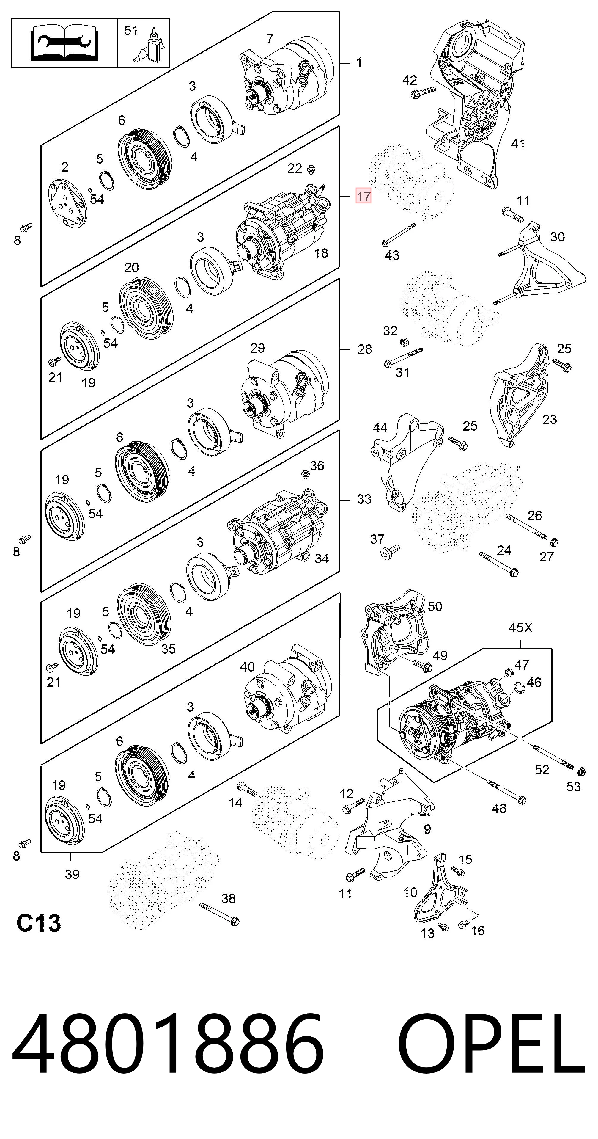 Компрессор системы кондиционирования Chrysler 55111401AF цена, от 126.69 USD