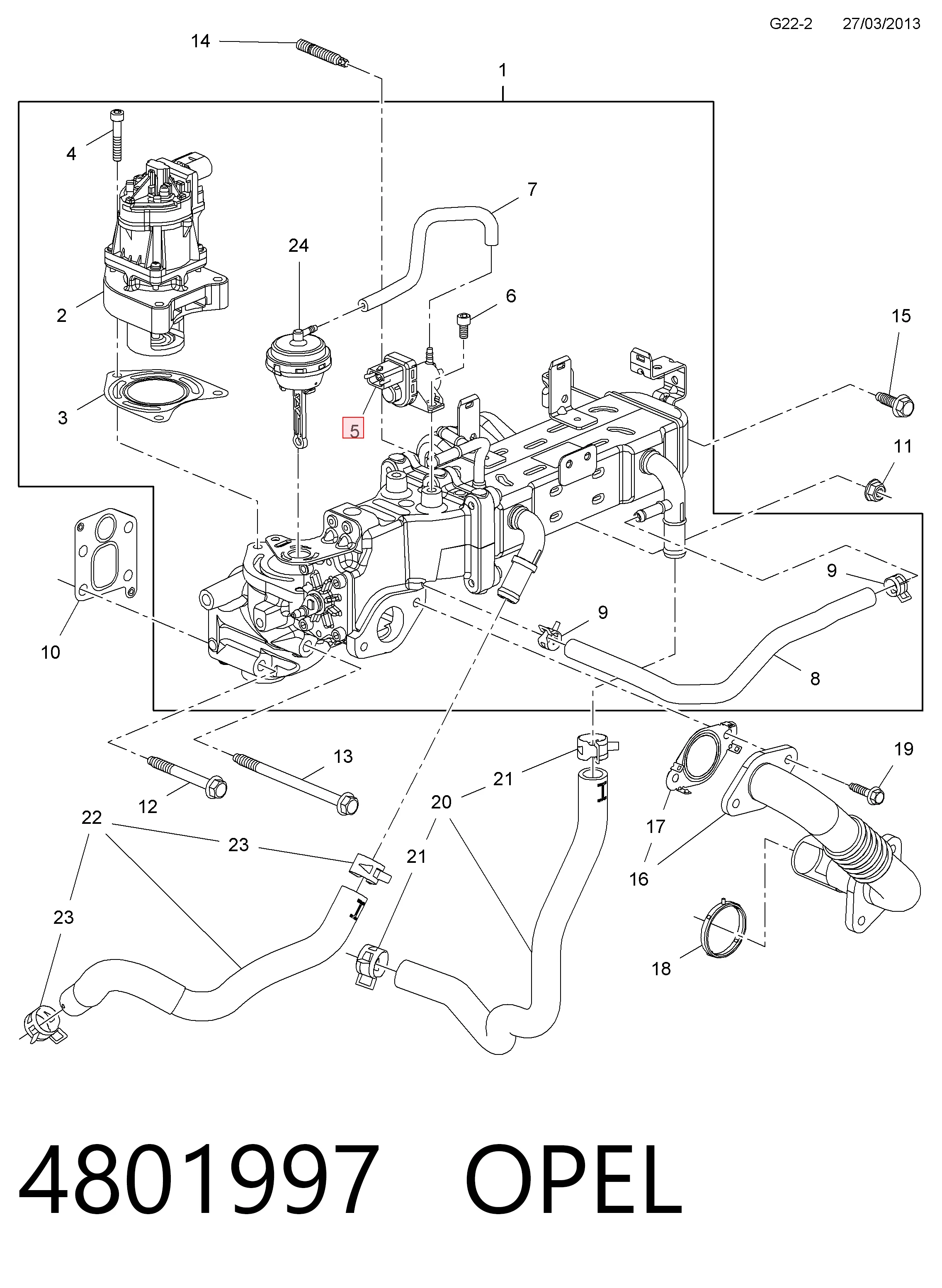 Преобразователь давления (соленоид) наддува Opel 25183381 цена, от 24.80 USD