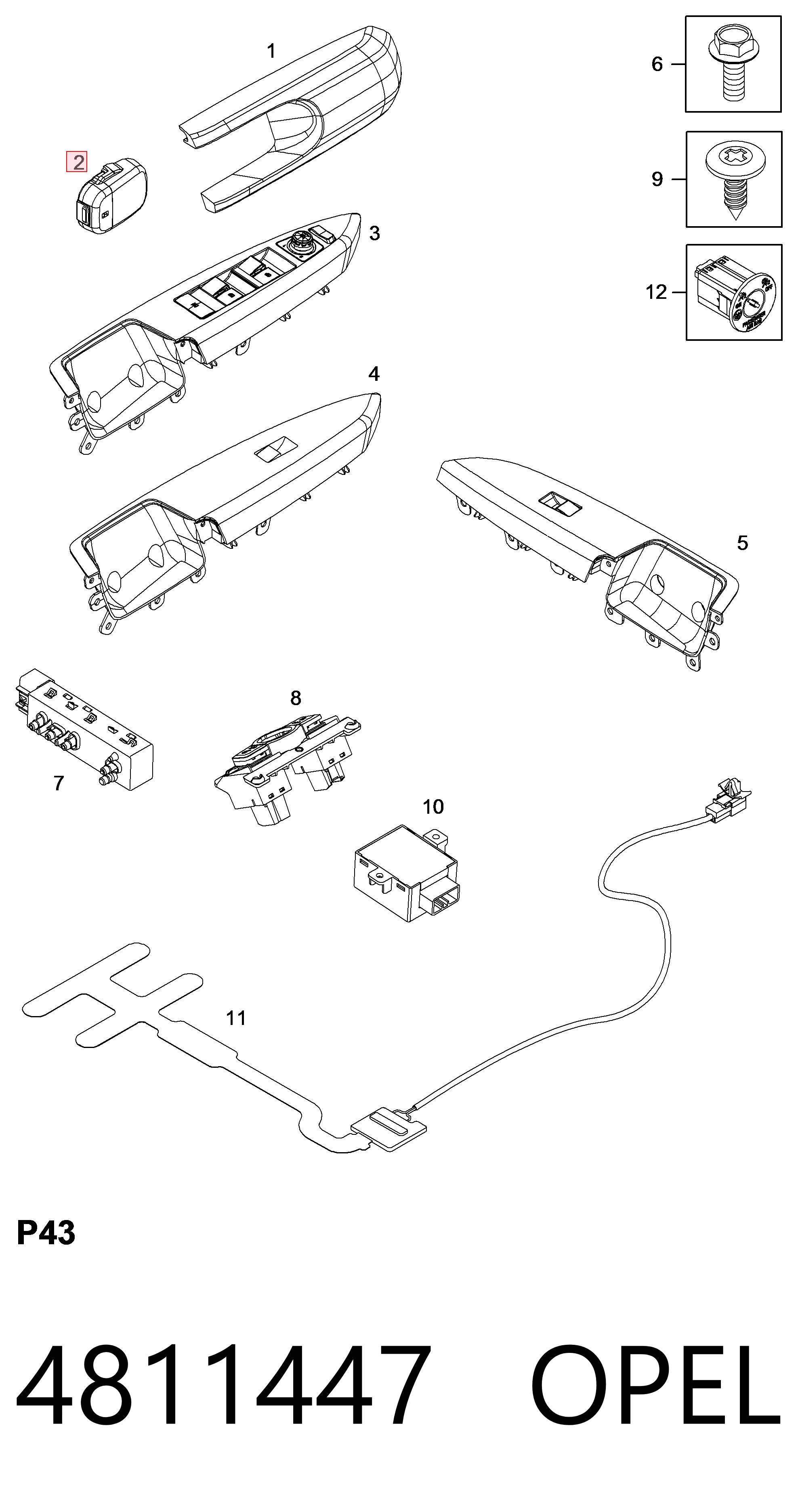 Датчик дождя Chevrolet Captiva I внедорожник (C100) (2006 - 2010) цена, от 22.60 USD