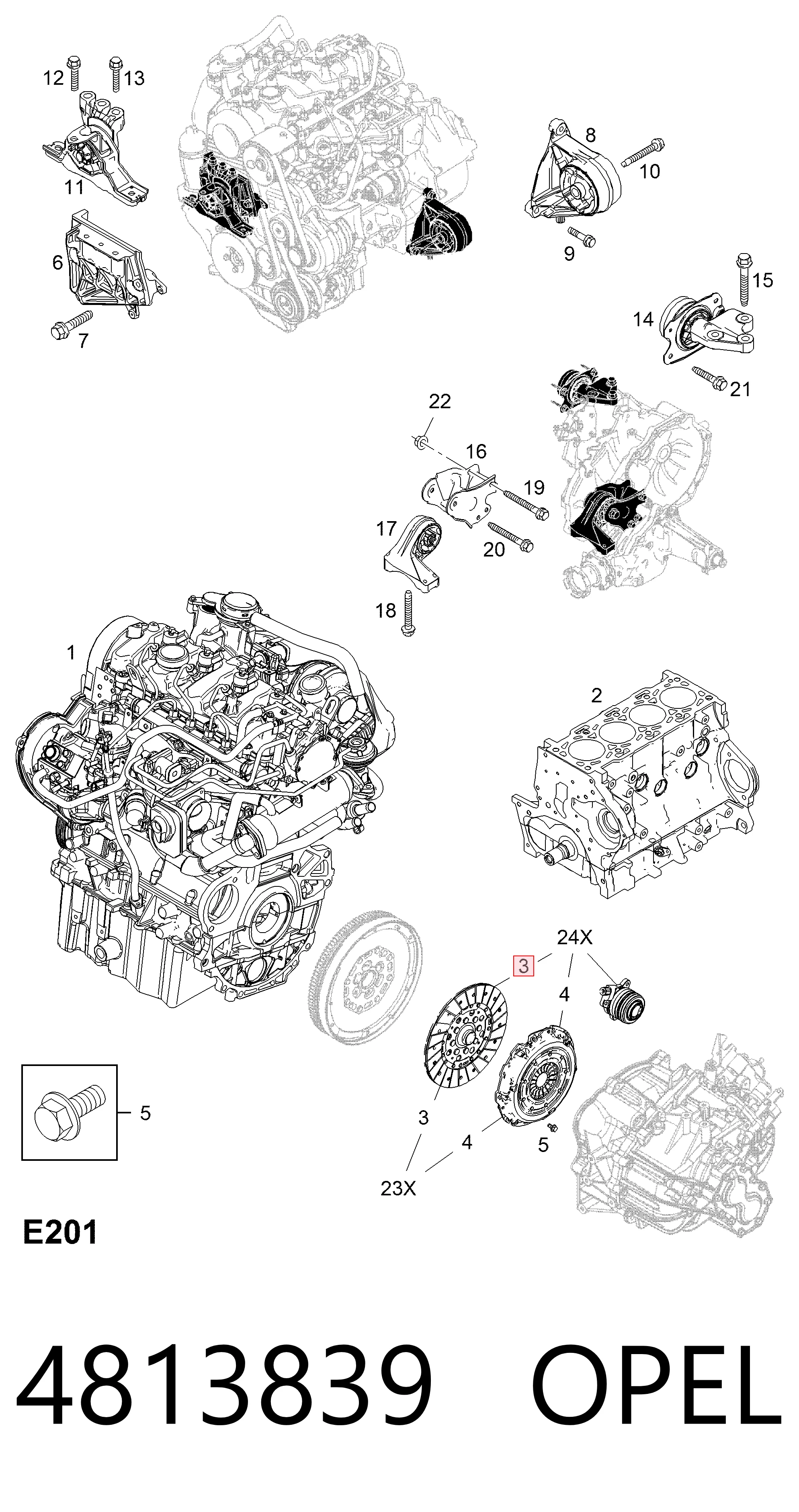 Диск сцепления ведомый на Chevrolet Nubira  