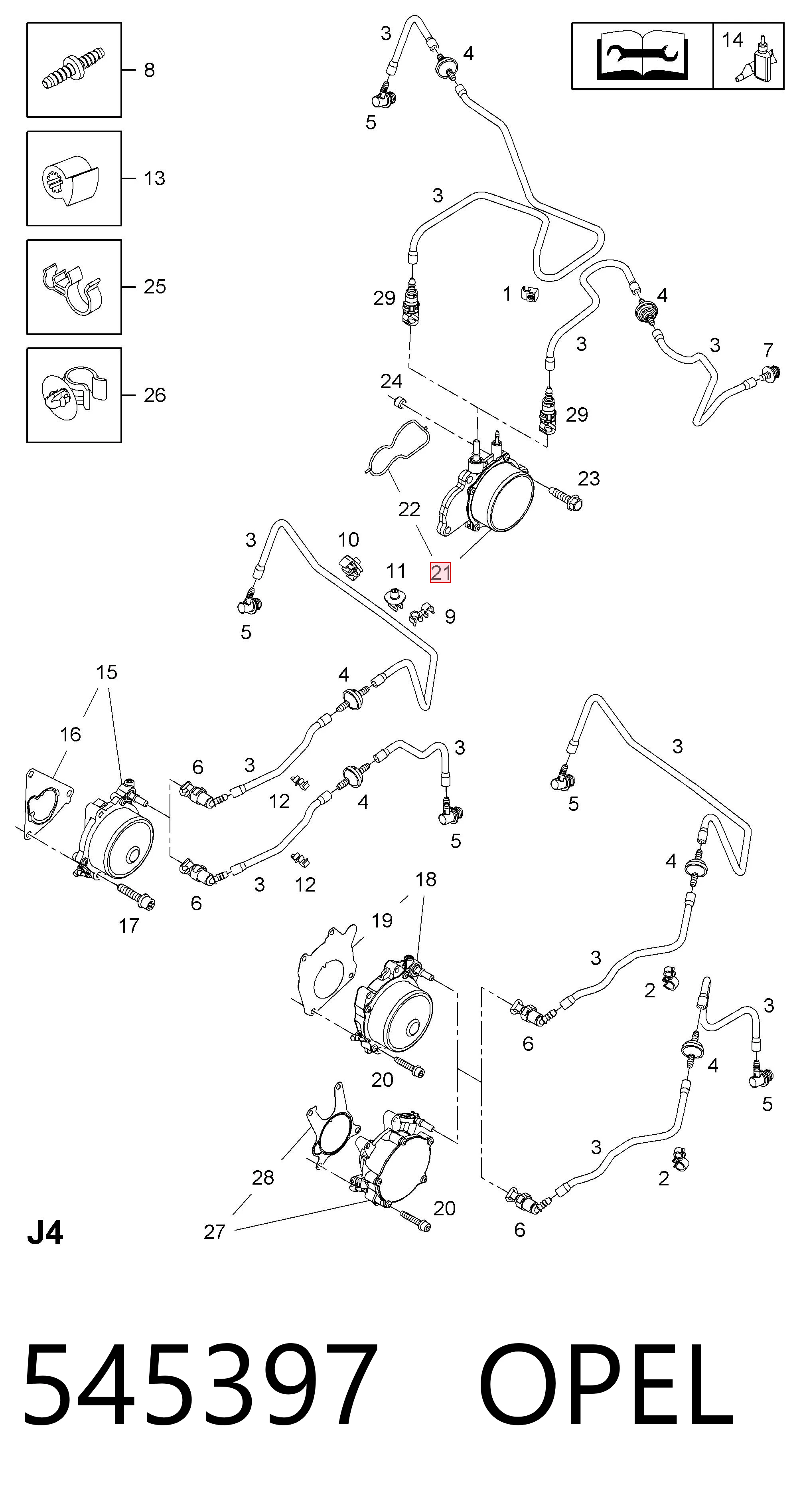545397 General Motors Механический вакуумный насос