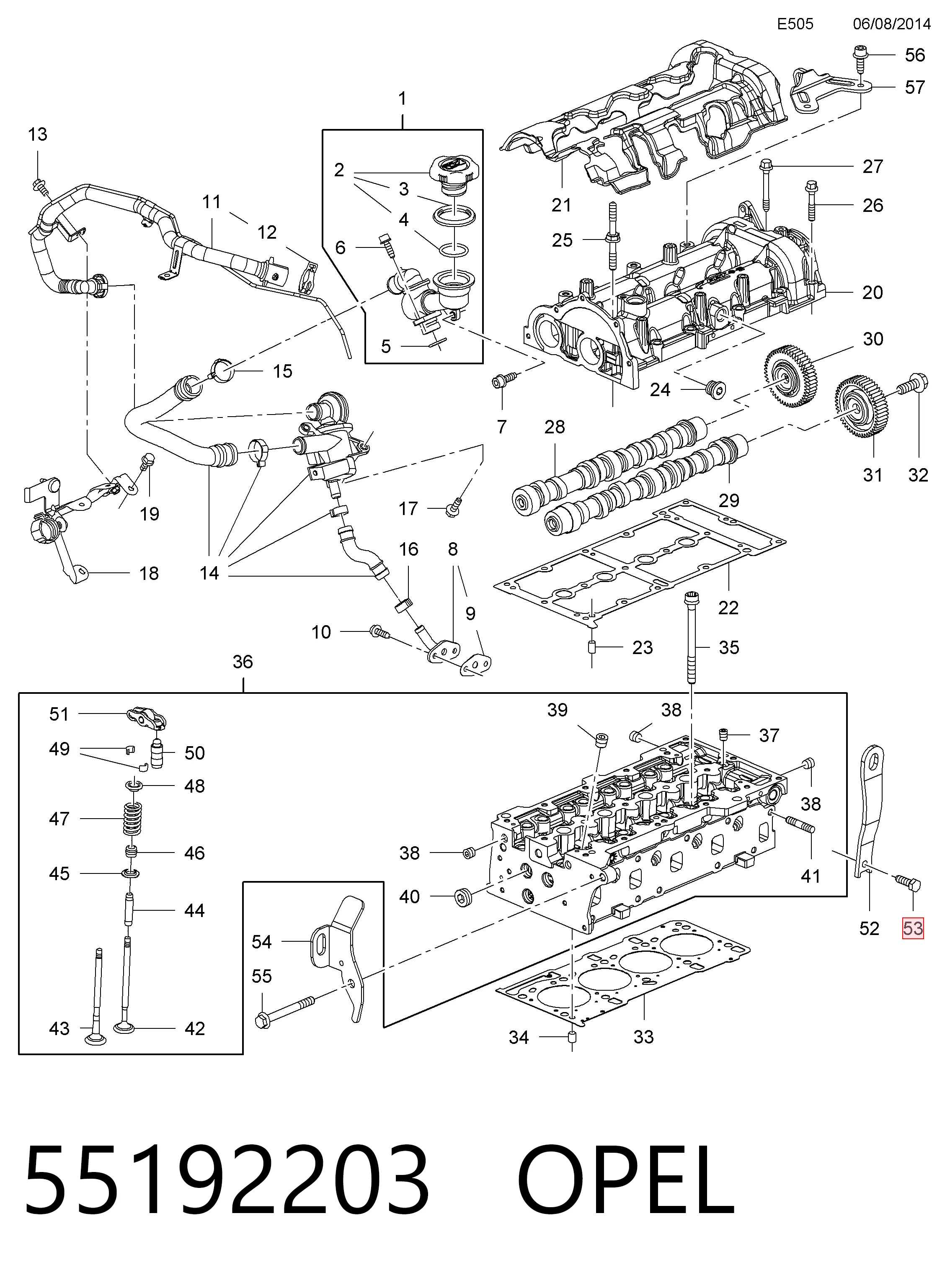 Болт выхлопной системы (глушителя) 55192203 Peugeot/Citroen