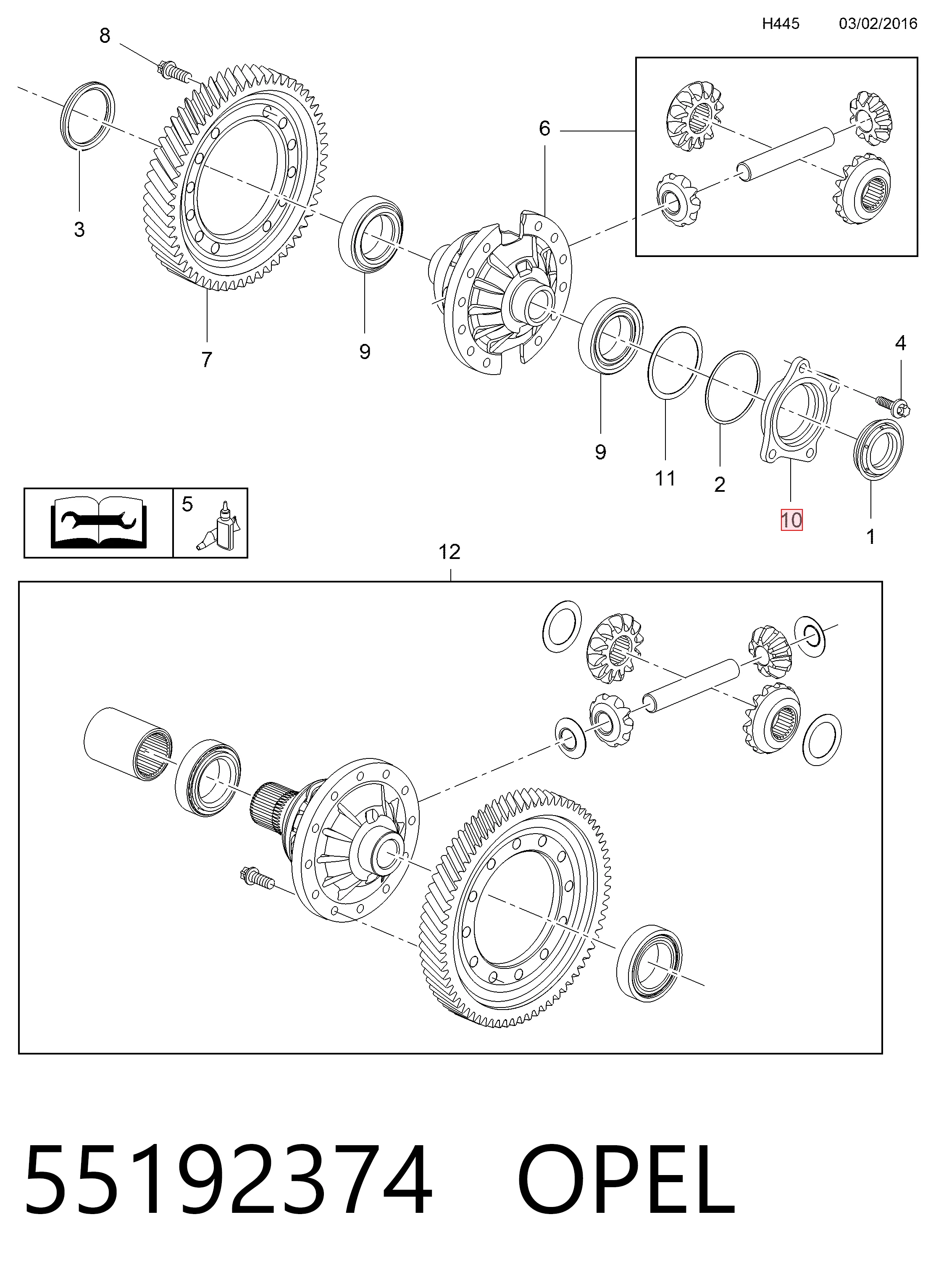 Крышка мотора передняя General Motors 55192374 цена, от 11.52 USD