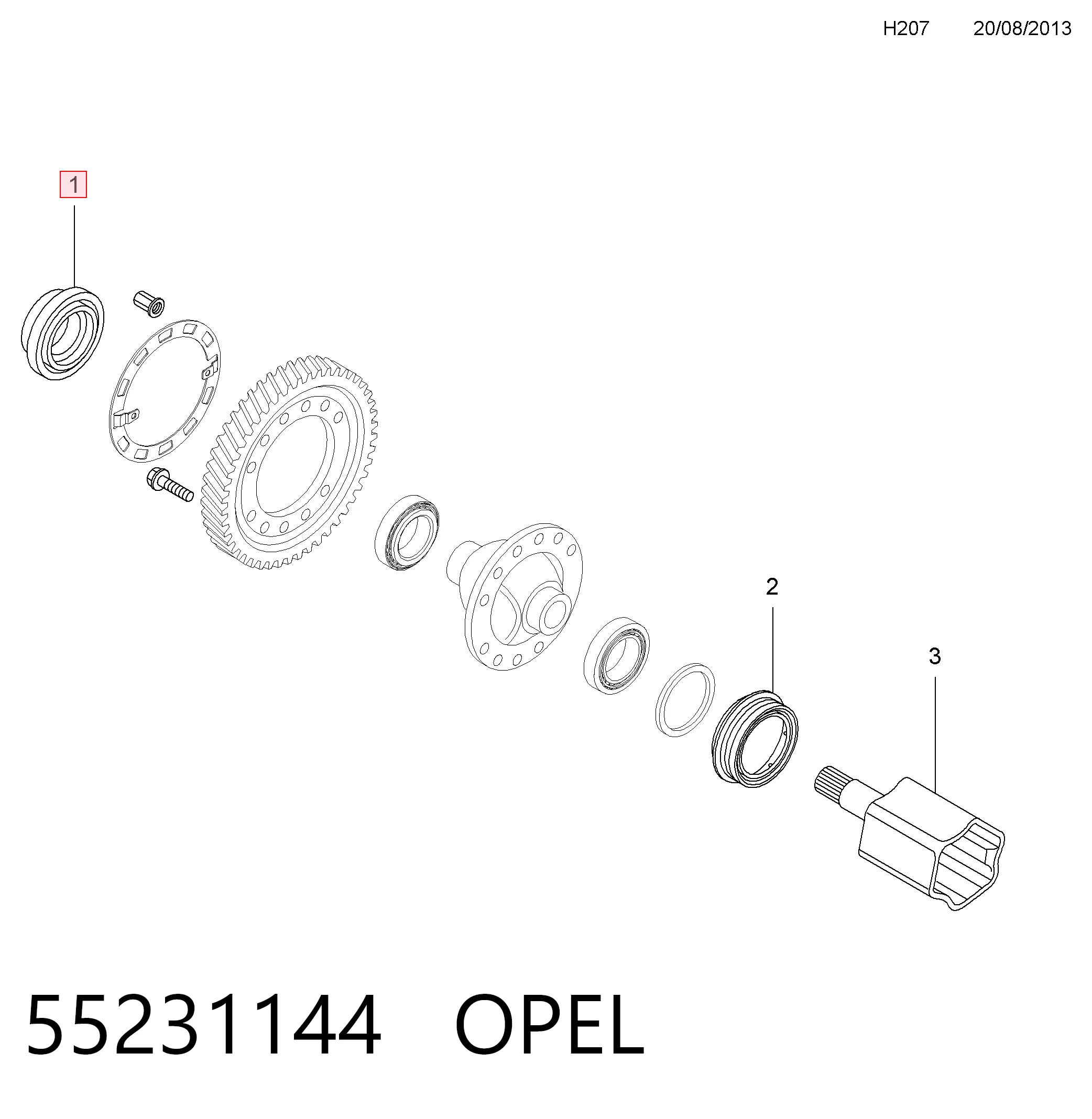 40004760 Chrysler Сальник полуоси переднего моста, правой