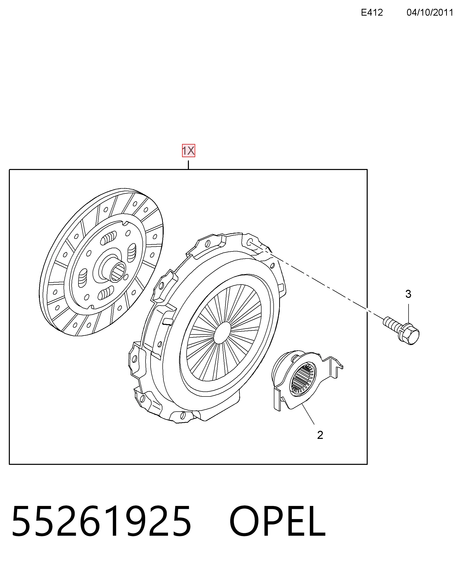 Сцепление 55261925 Fiat/Alfa/Lancia