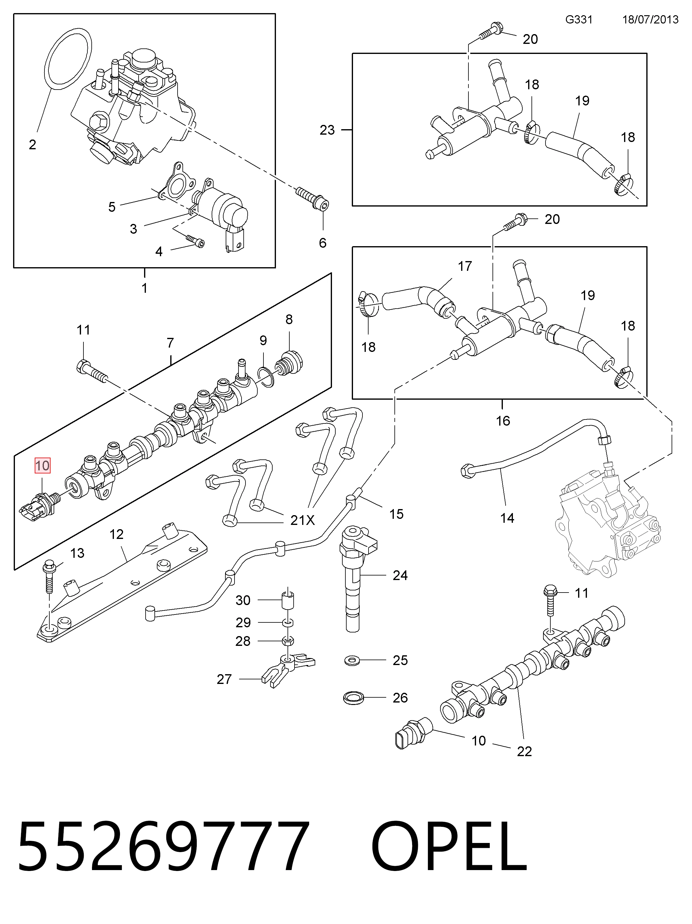 55269777 Opel Манометры