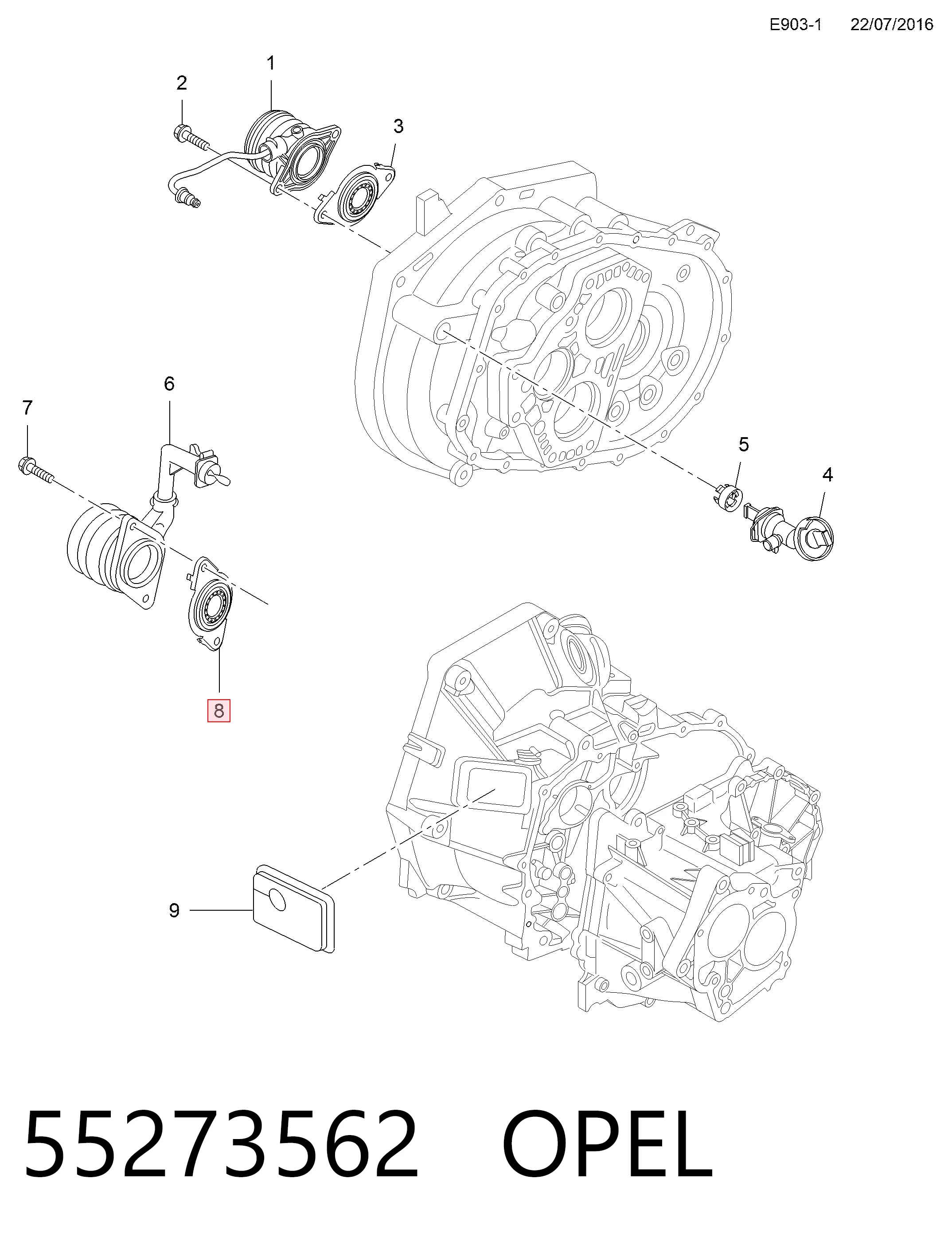 Сальник АКПП/КПП (входного/первичного вала) 55210247 General Motors