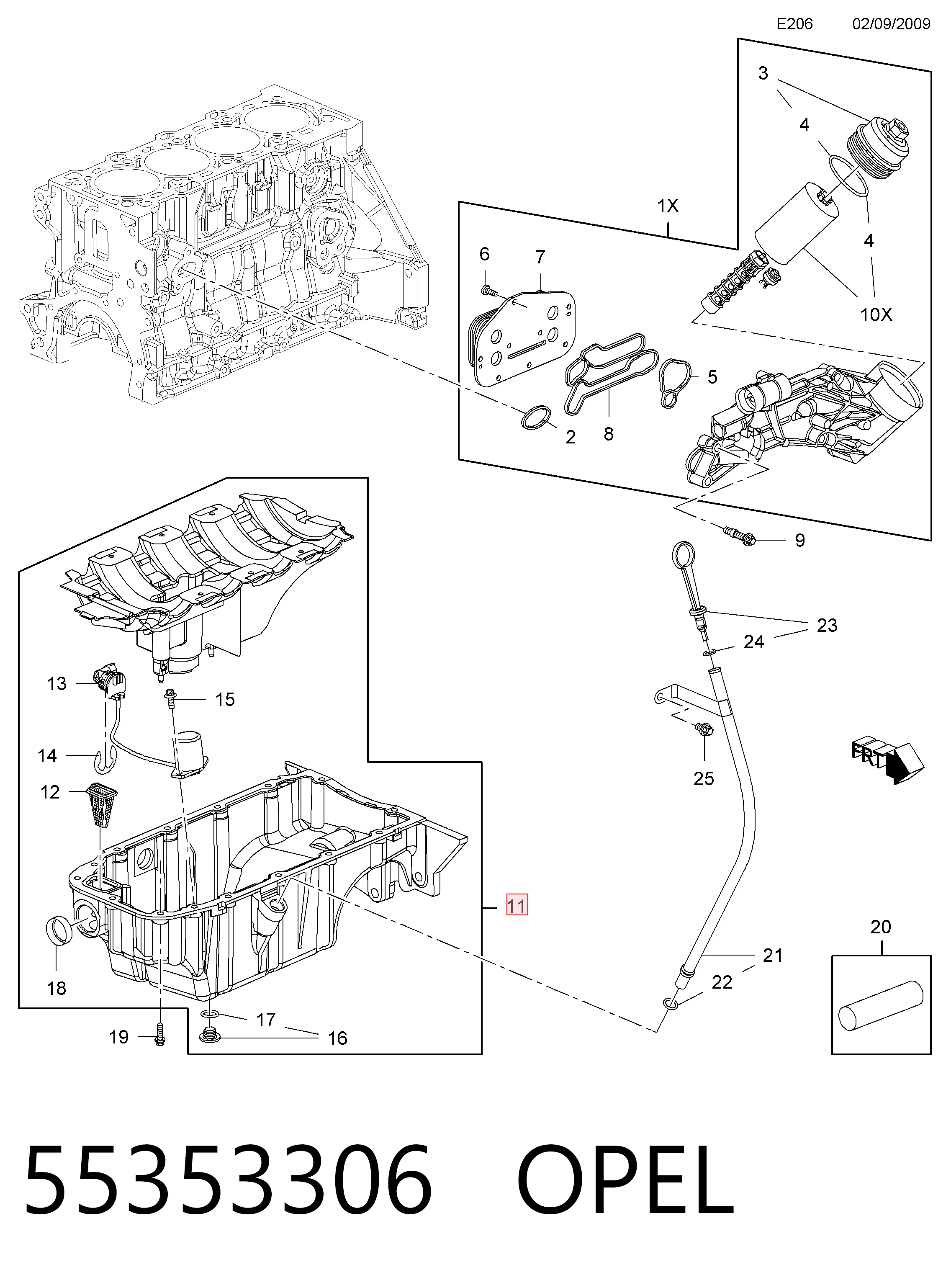 652094 General Motors Картер масляный