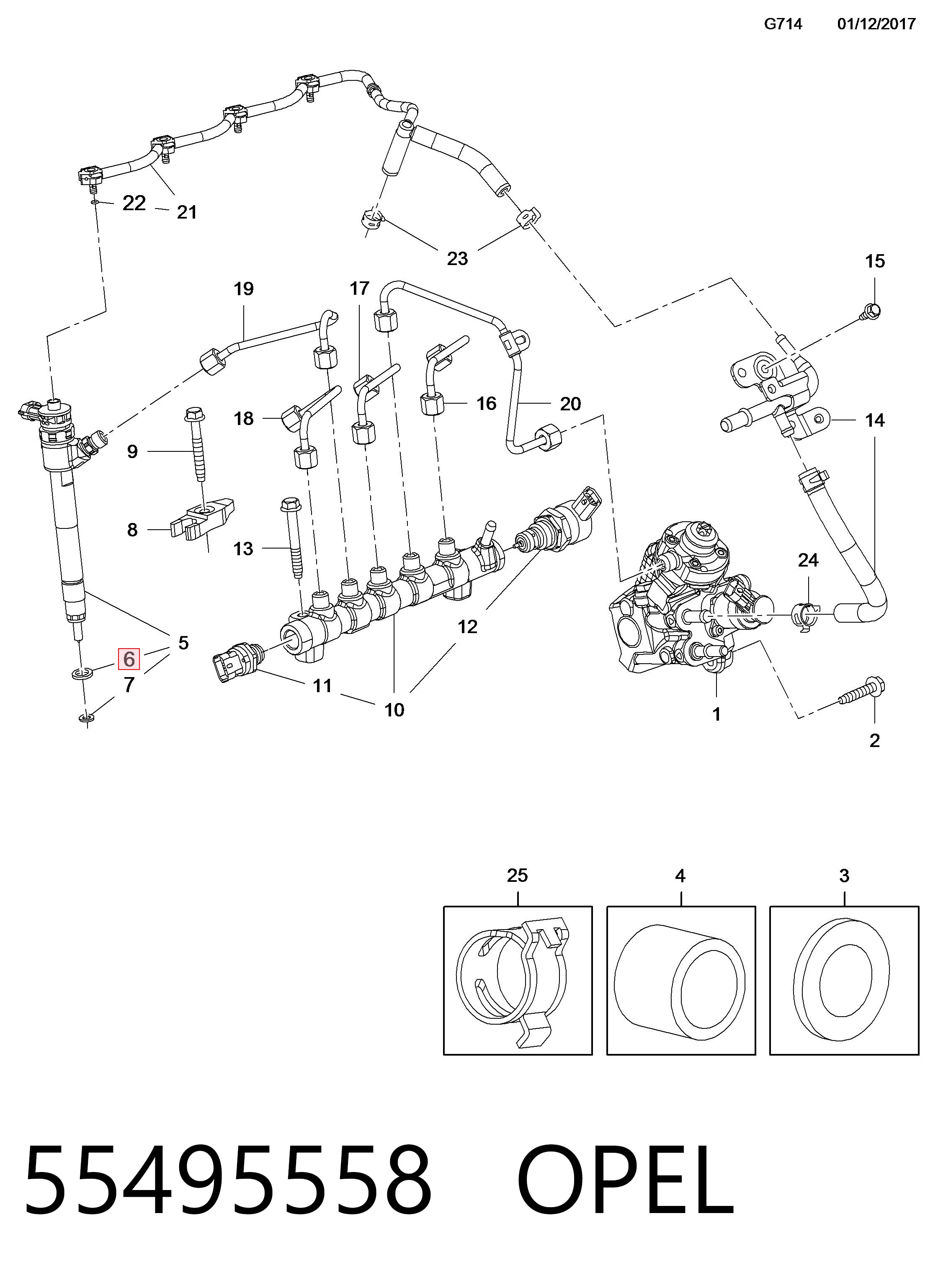 Уплотнитель форсунок Iveco 8097986 цена, от 2.43 USD